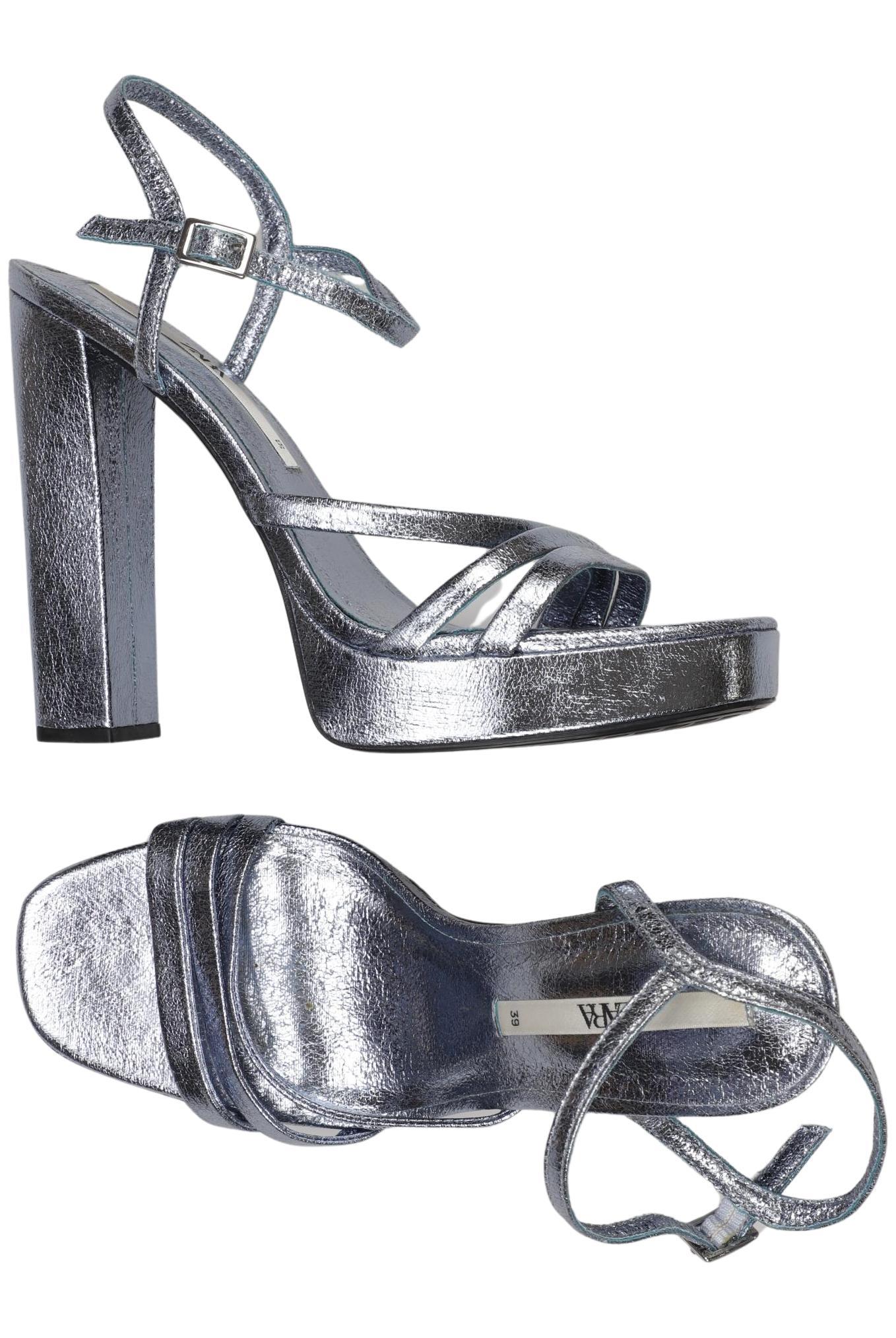 

Zara Damen Sandale, silber, Gr. 39