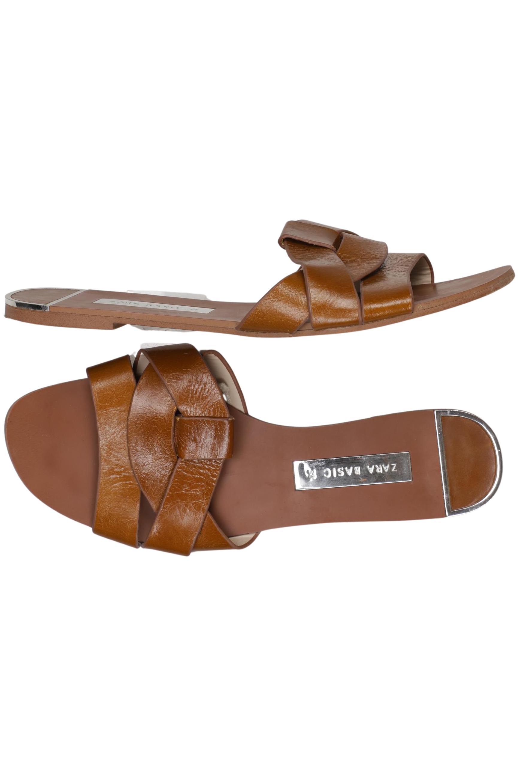 

Zara Damen Sandale, braun, Gr. 38