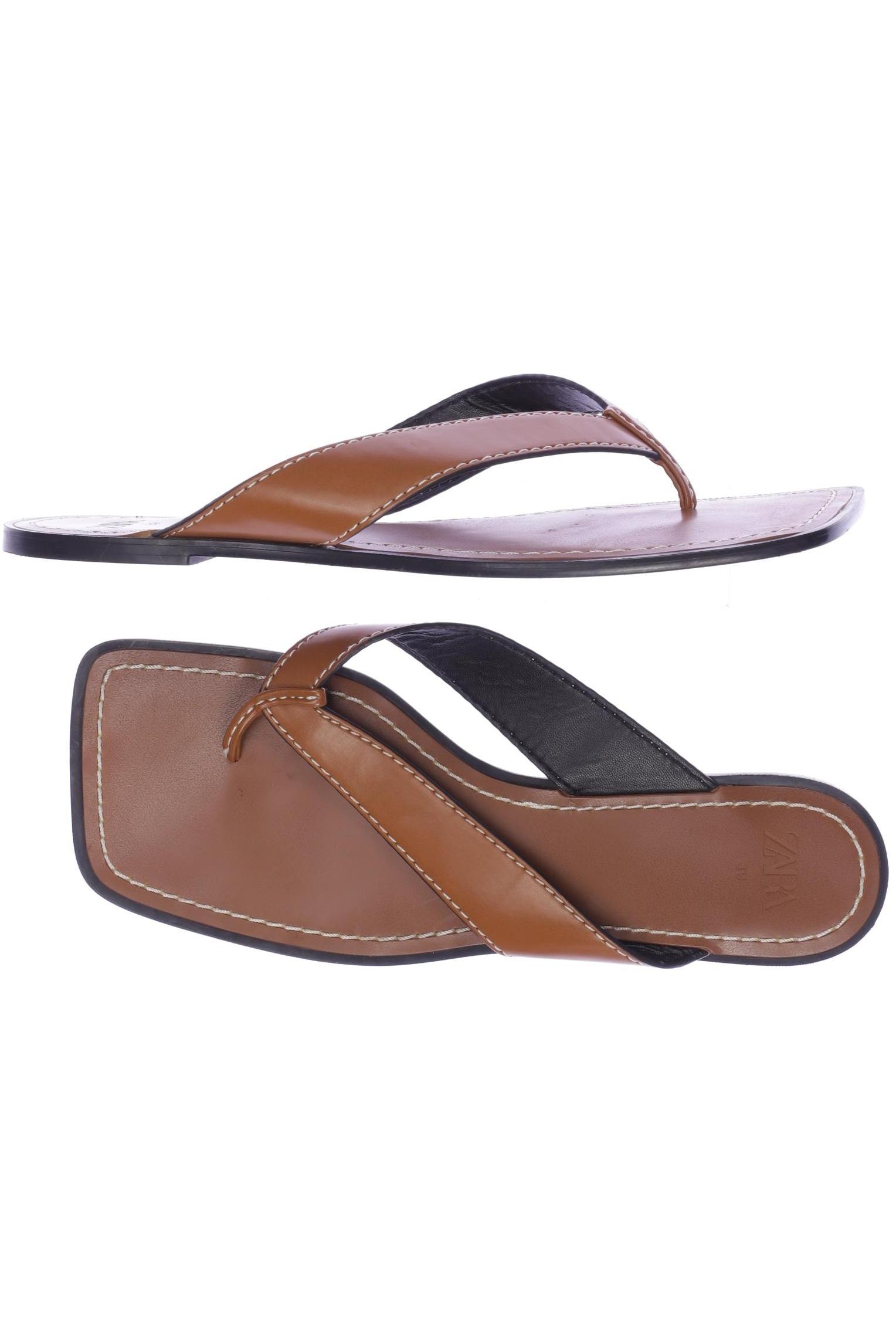 

Zara Damen Sandale, braun, Gr. 39