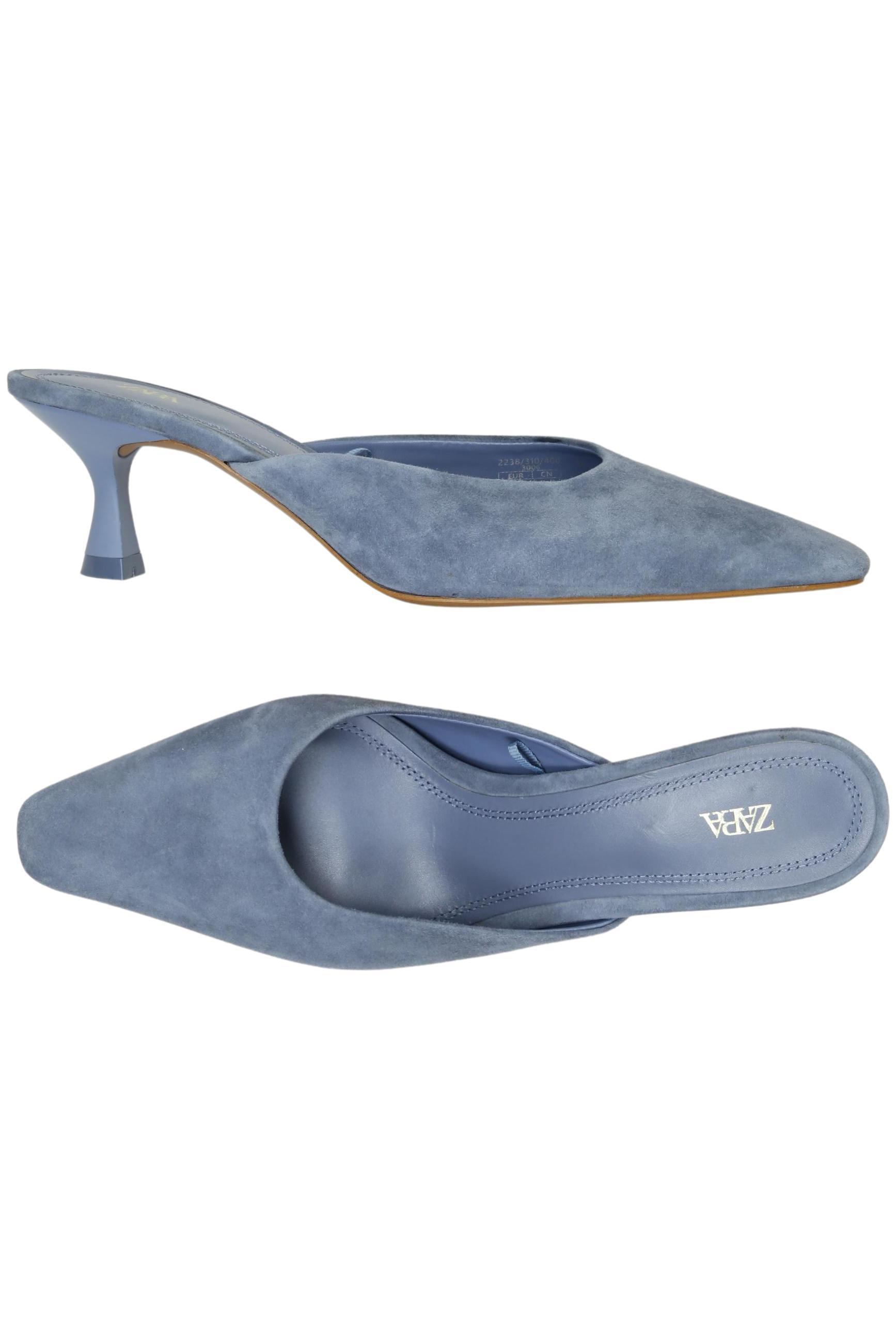 

Zara Damen Sandale, blau, Gr. 39