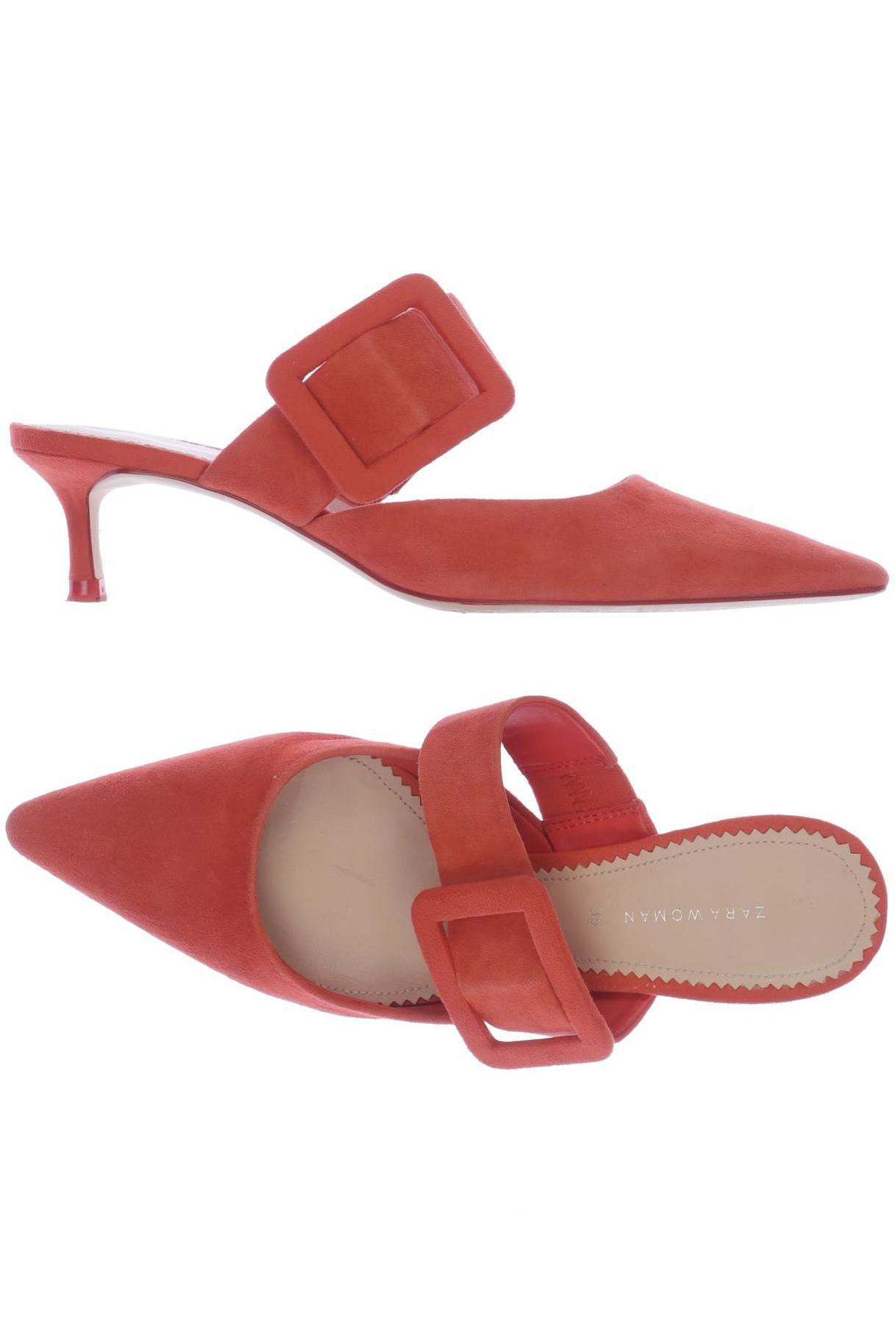 

ZARA Damen Sandale, orange