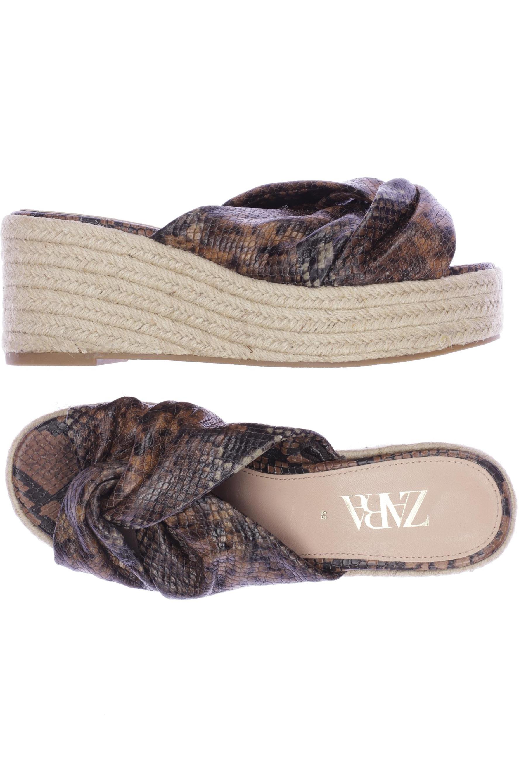 

Zara Damen Sandale, braun, Gr. 40