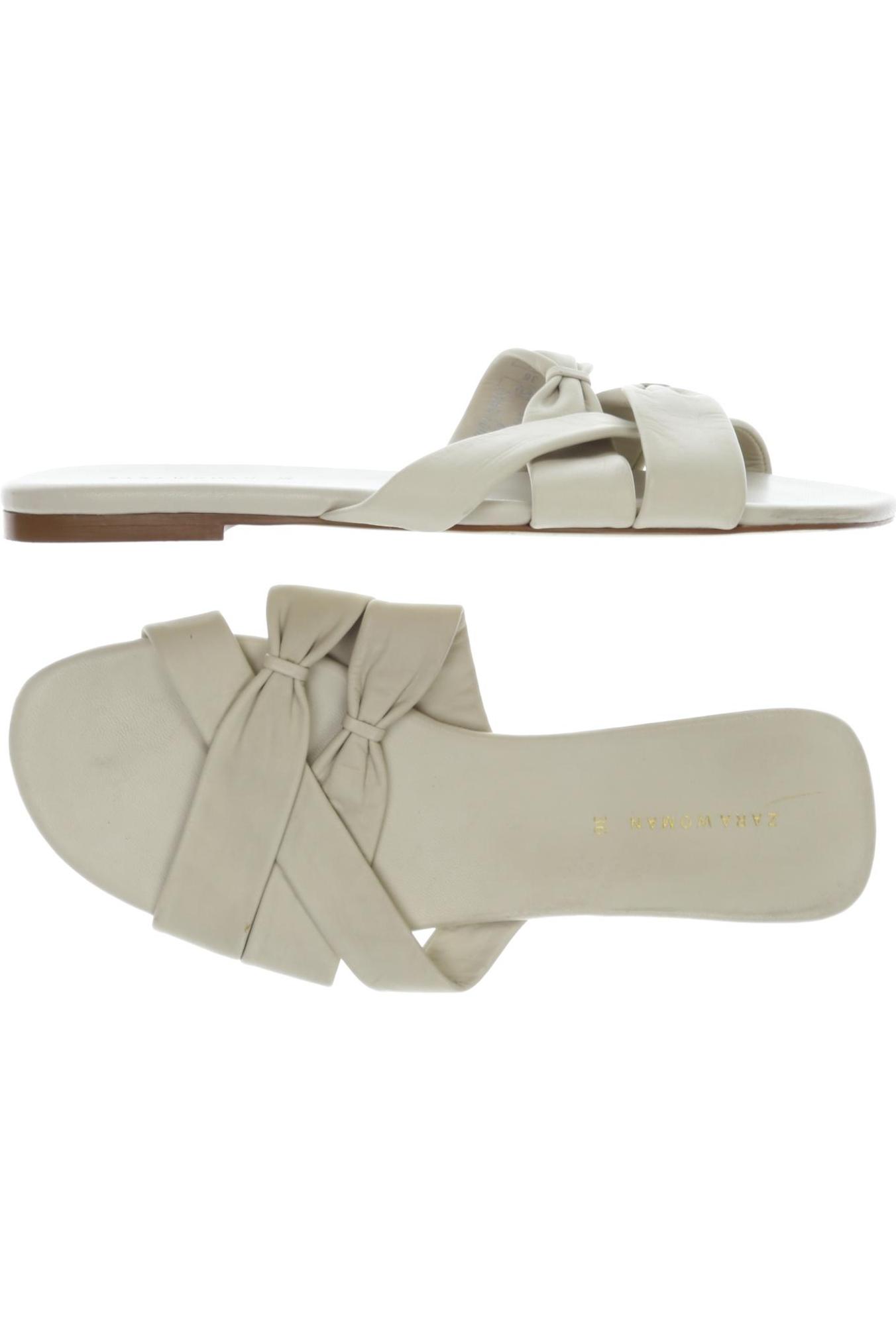 

Zara Damen Sandale, cremeweiß, Gr. 36