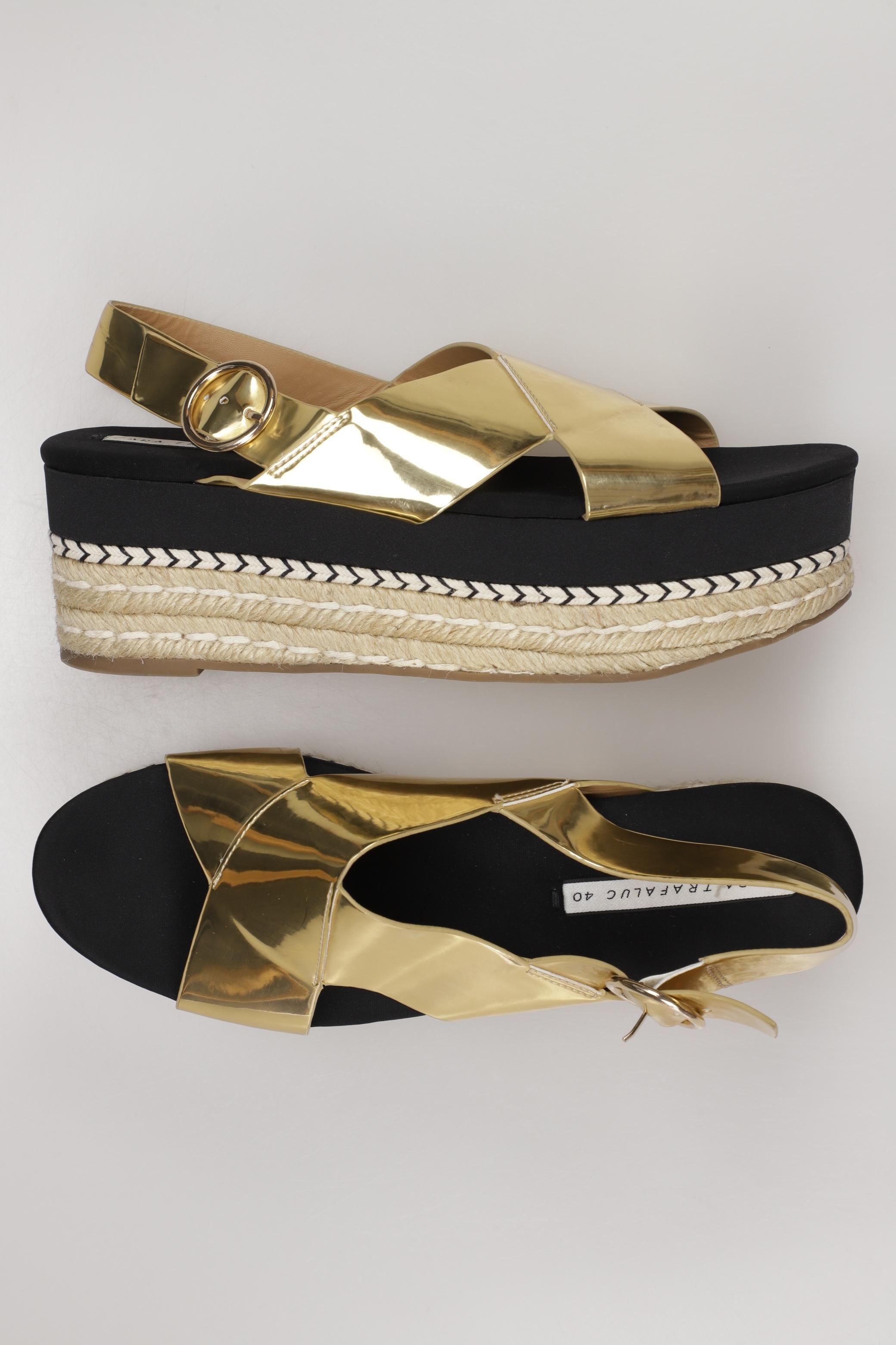 

Zara Damen Sandale, gold, Gr. 40
