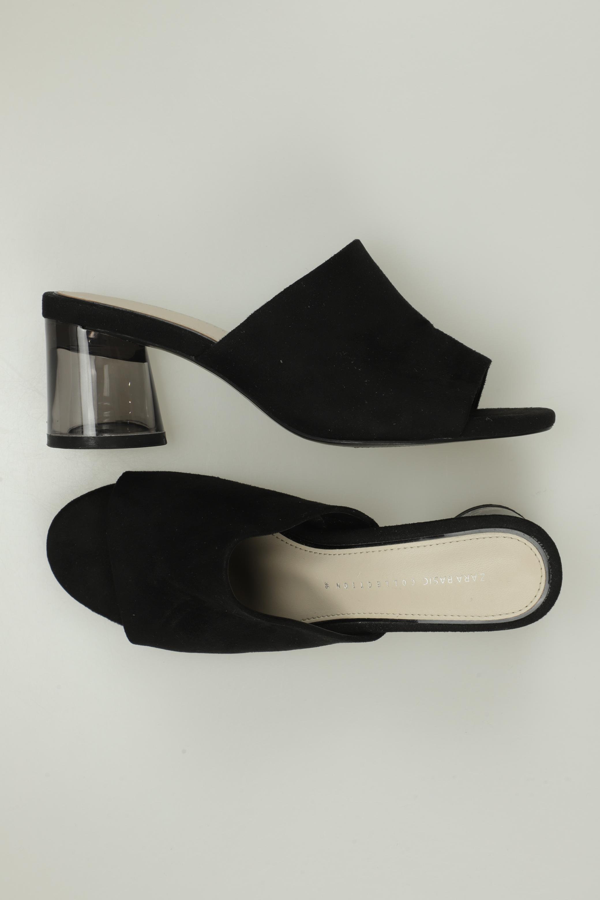 

ZARA Damen Sandale, schwarz