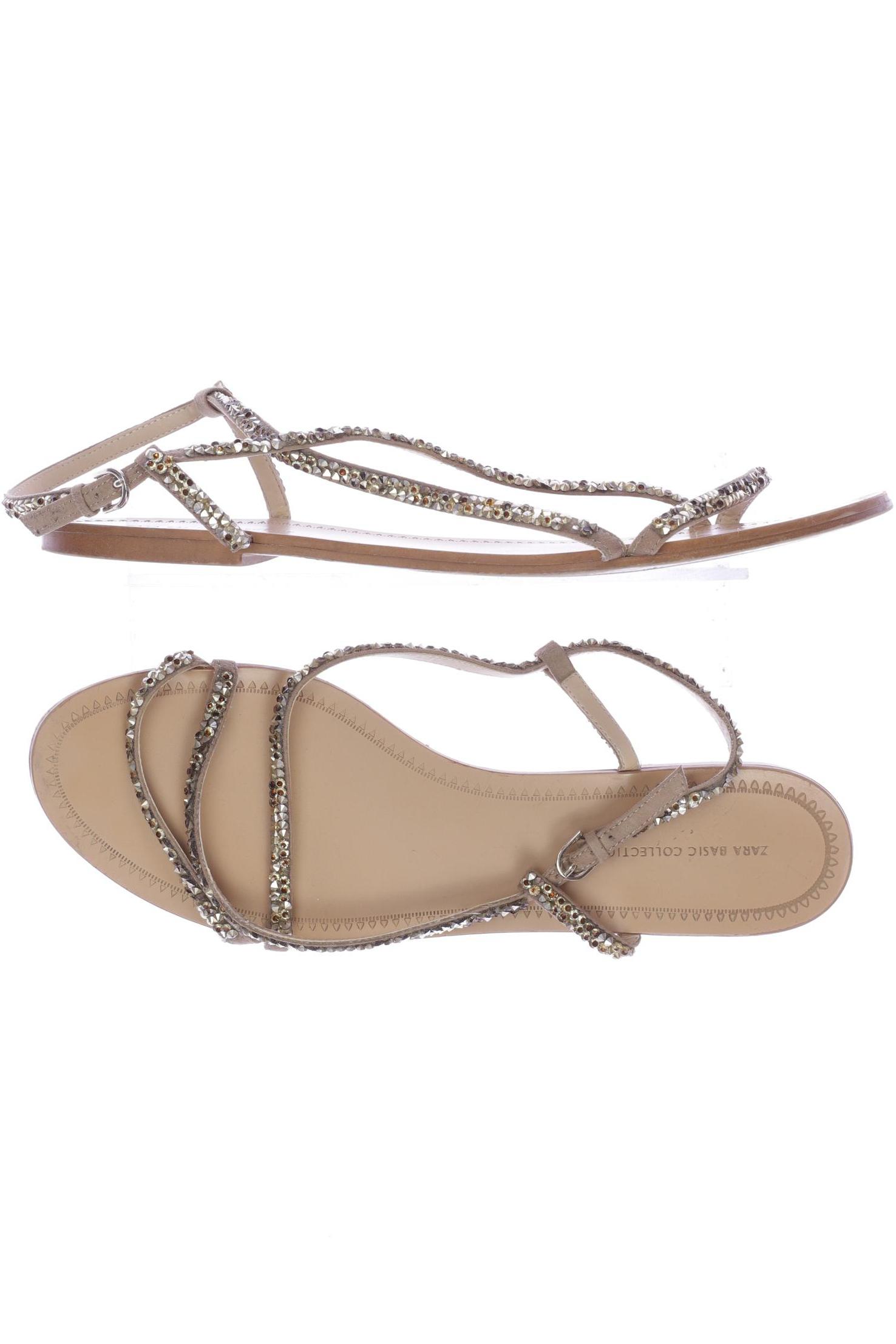 

Zara Damen Sandale, braun, Gr. 42