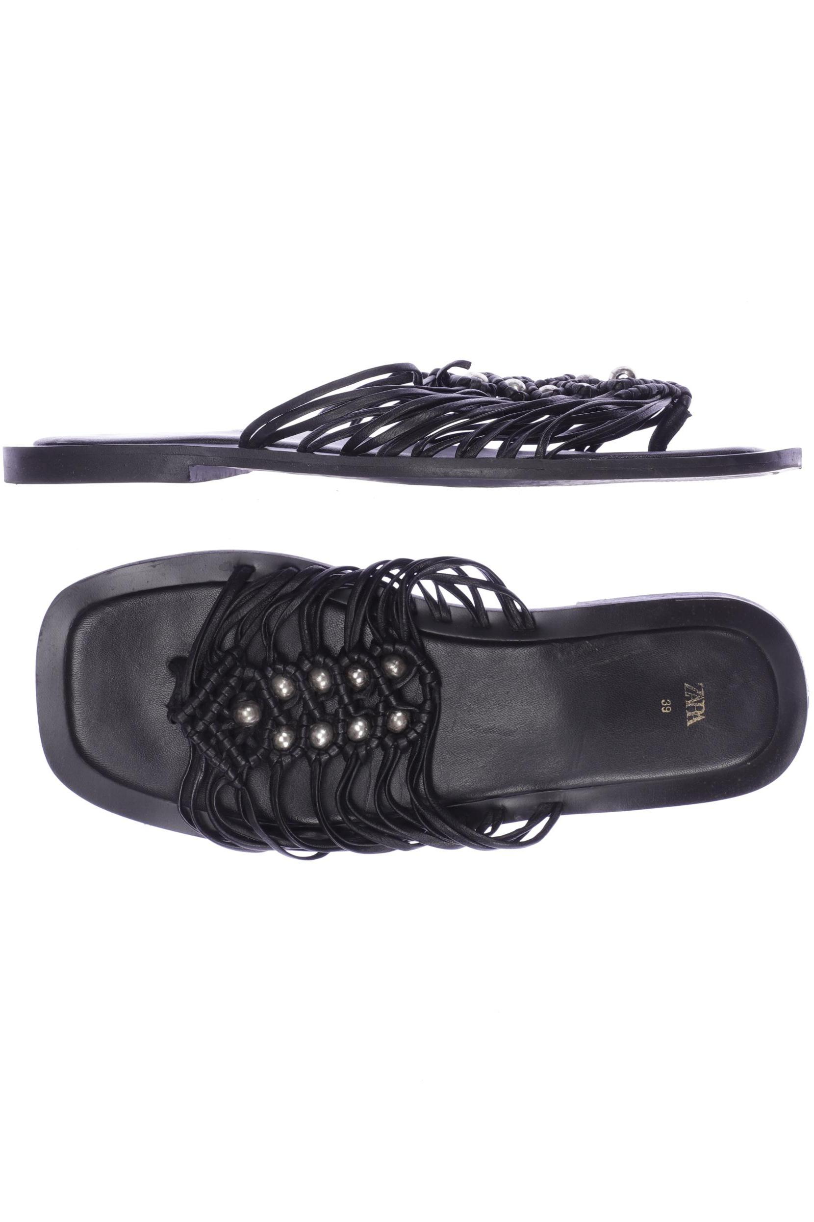 

Zara Damen Sandale, schwarz, Gr. 39
