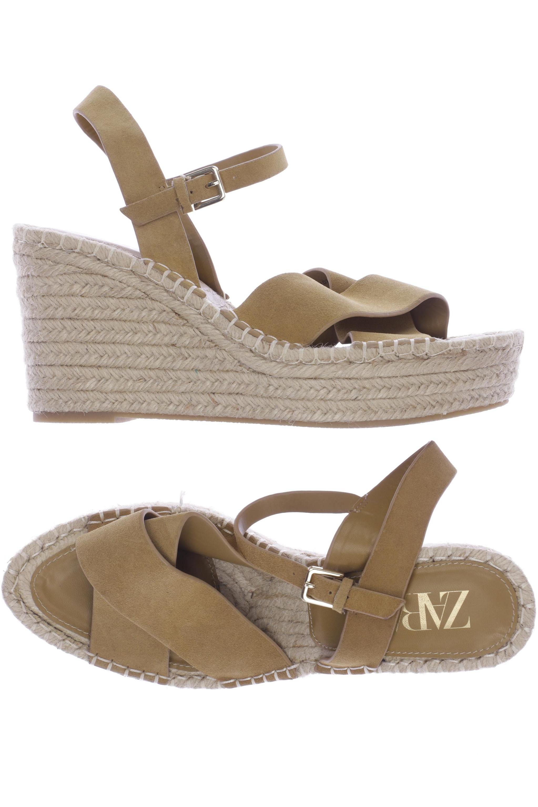 

ZARA Damen Sandale, beige