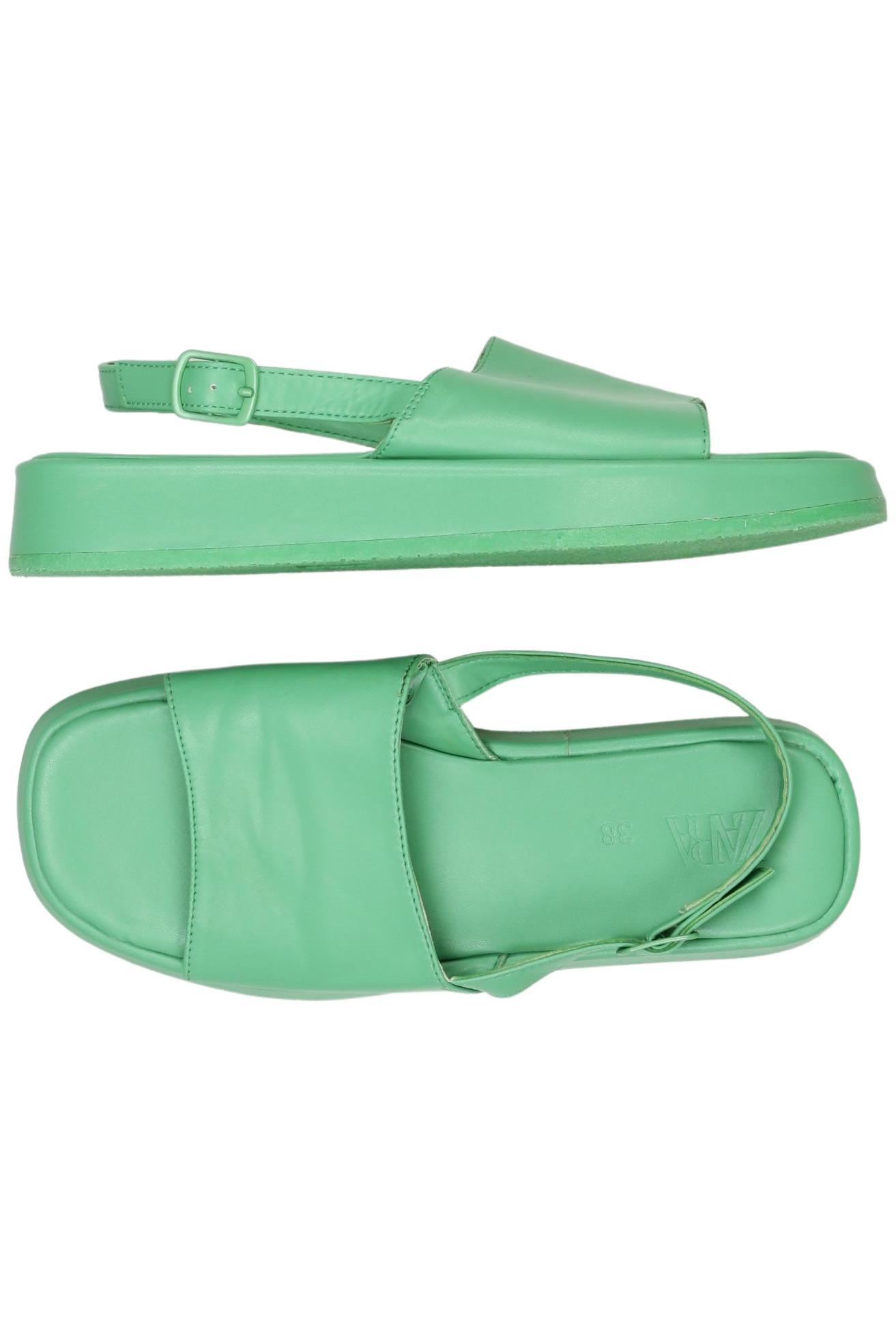 

Zara Damen Sandale, grün, Gr. 38