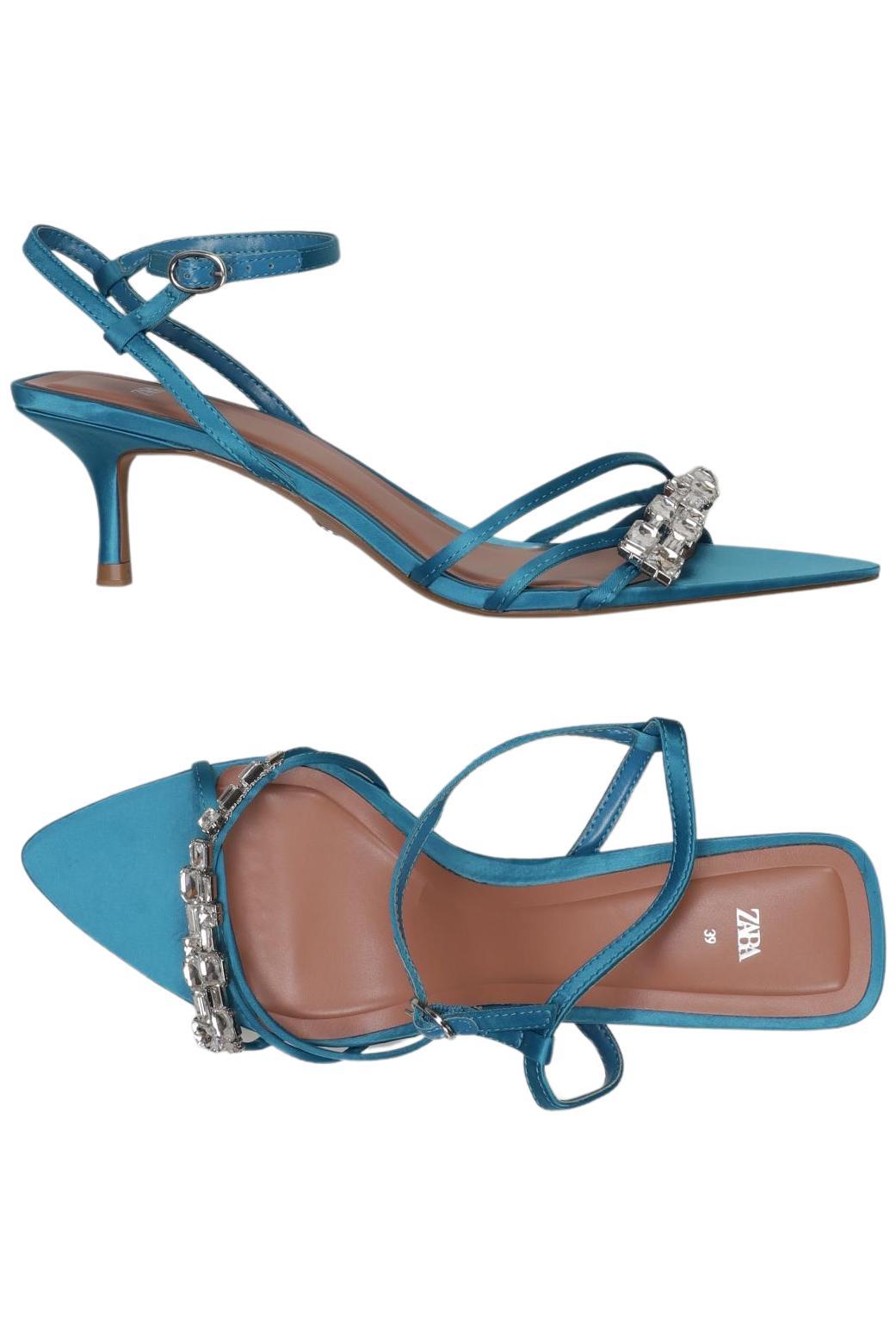 

Zara Damen Sandale, türkis, Gr. 39