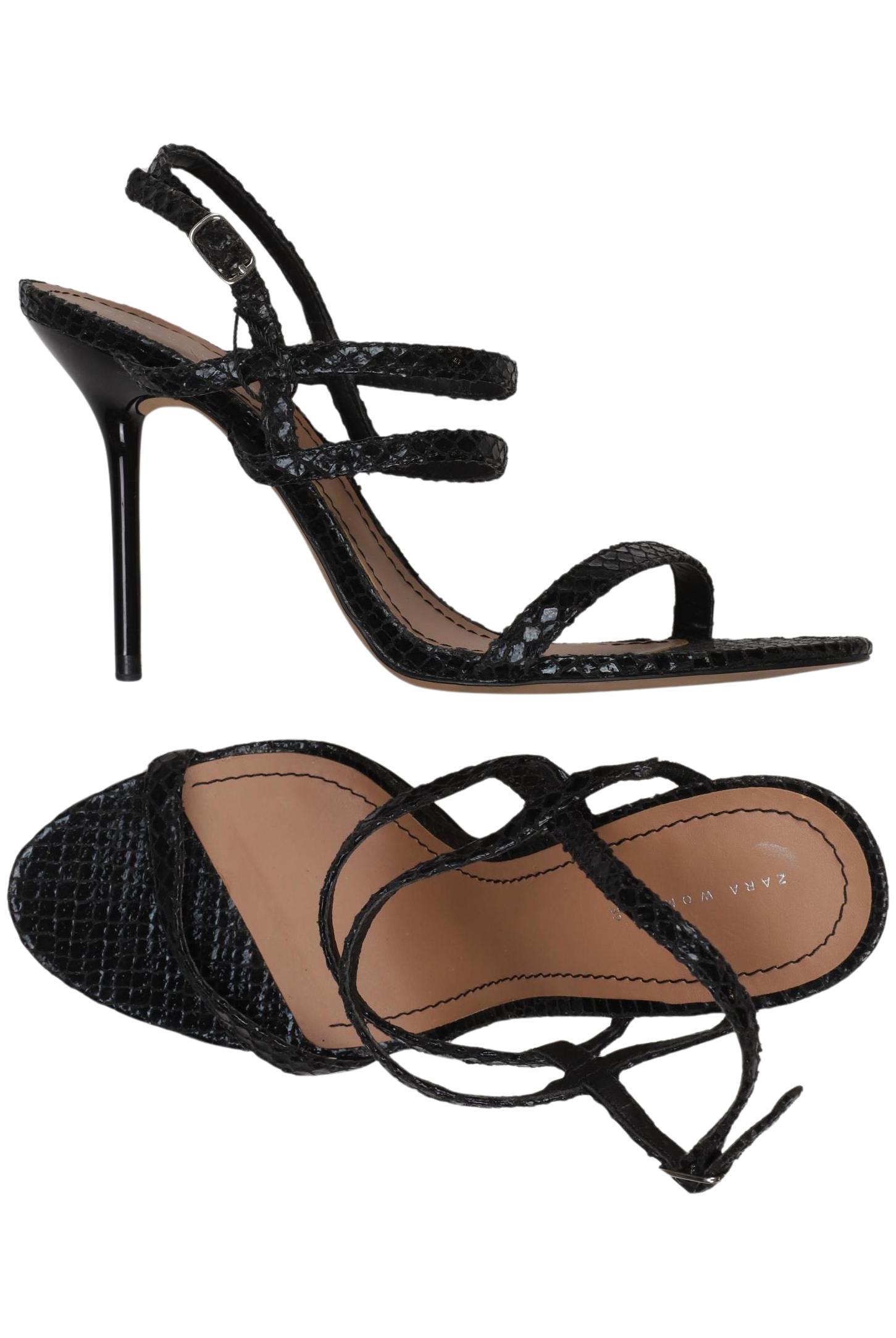 

Zara Damen Sandale, schwarz, Gr. 39