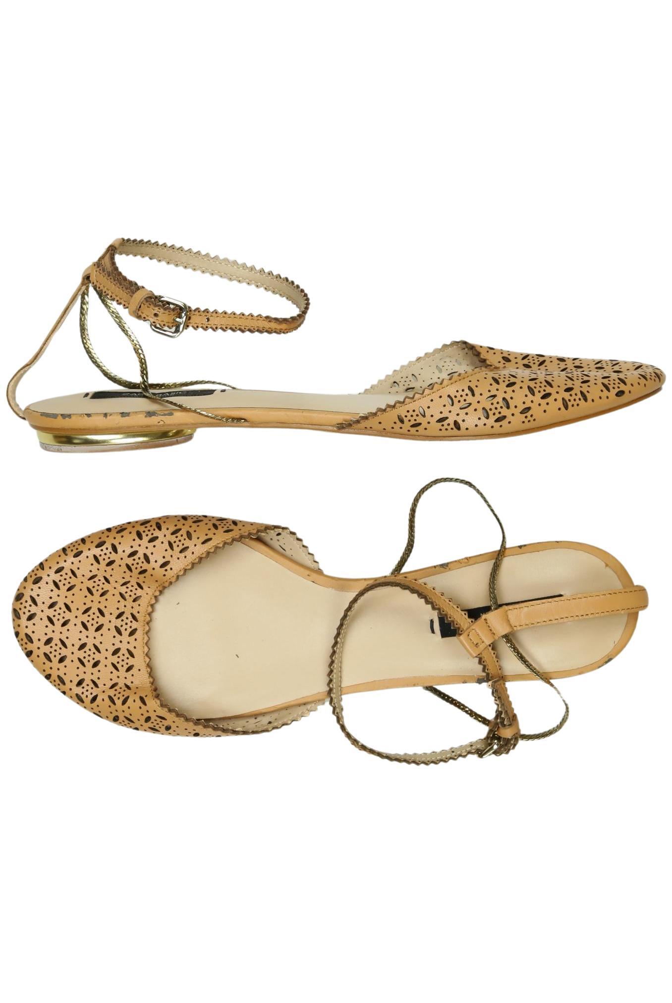 

Zara Damen Sandale, beige, Gr. 40
