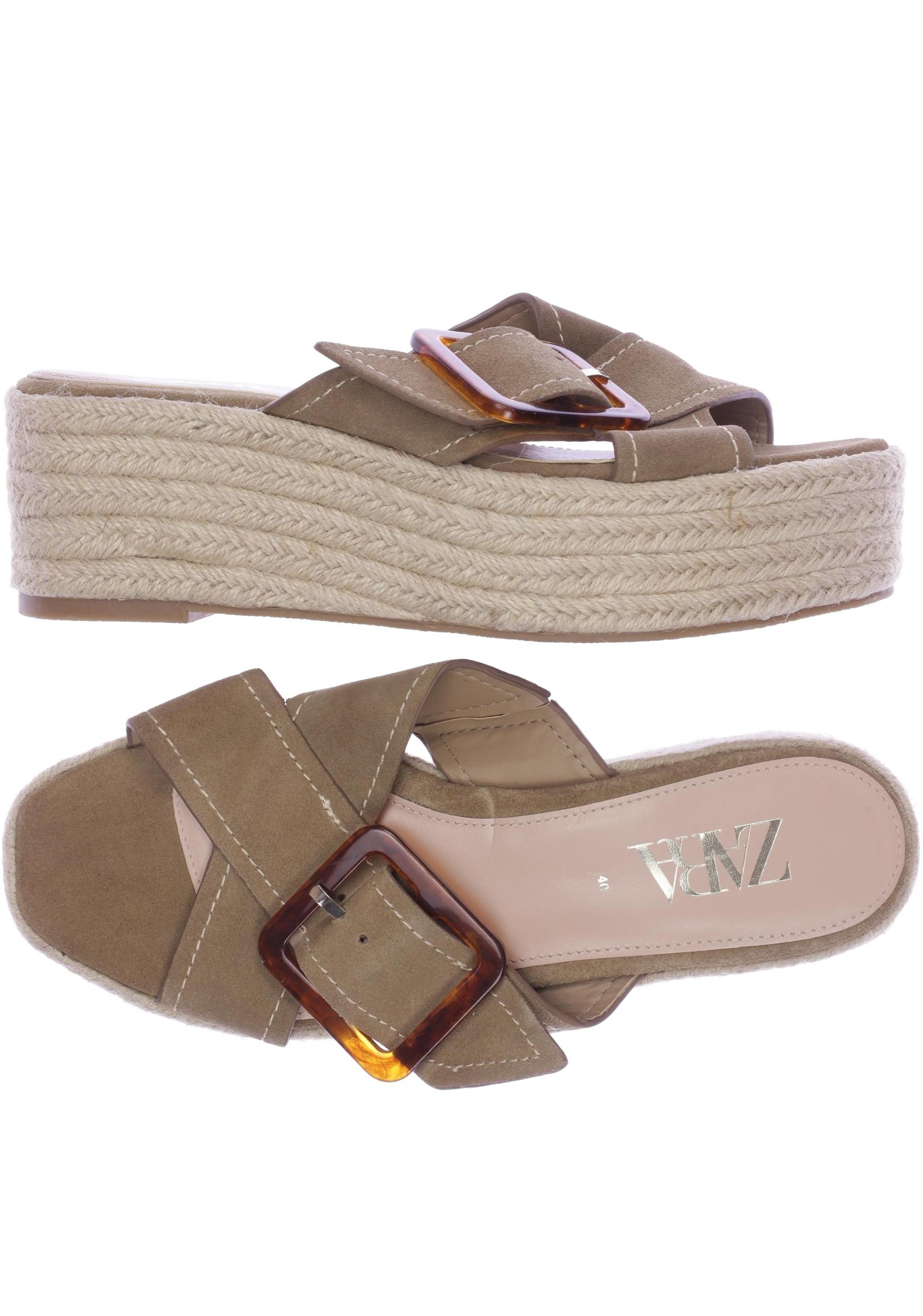 

Zara Damen Sandale, beige, Gr. 40