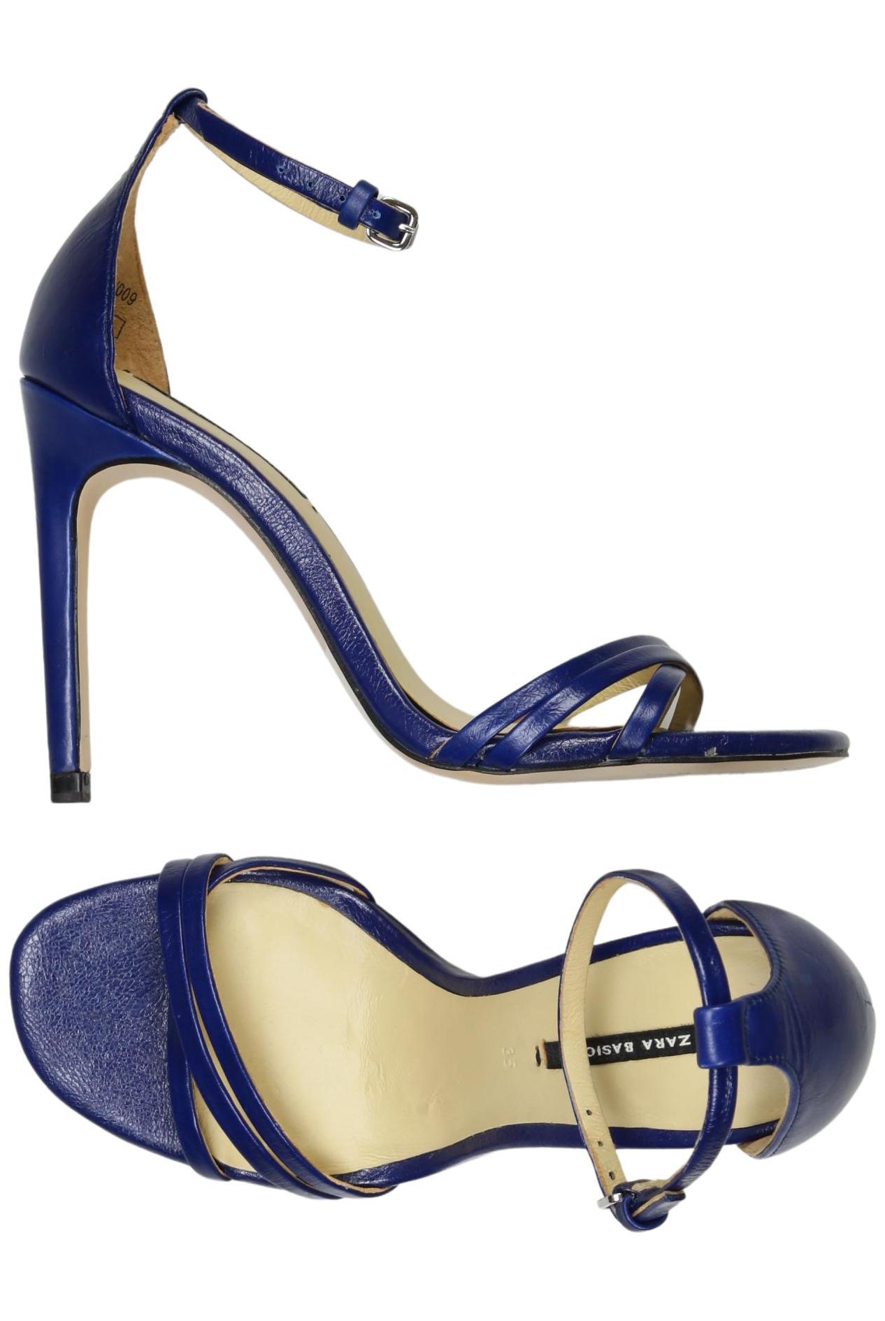 

Zara Damen Sandale, blau, Gr. 35