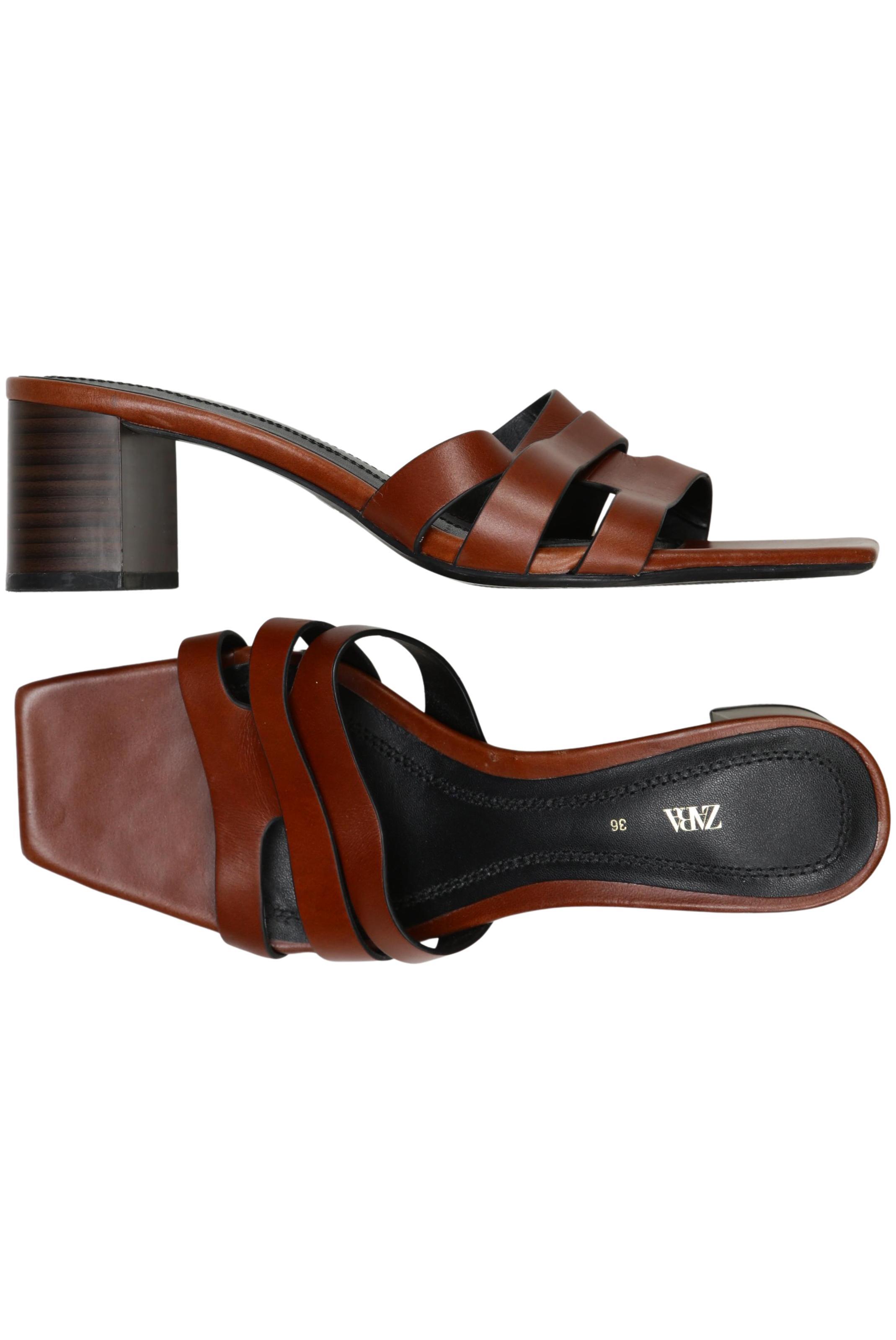 

Zara Damen Sandale, braun, Gr. 36