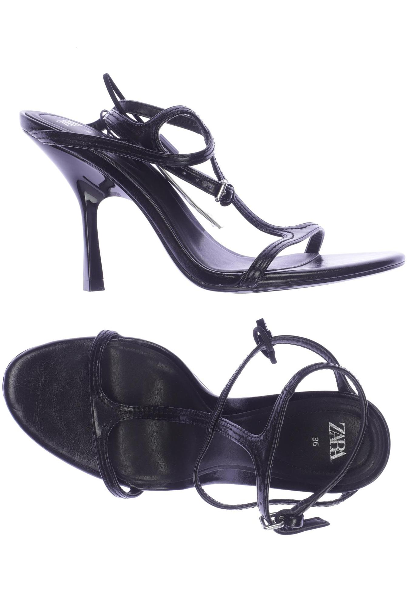 

Zara Damen Sandale, schwarz, Gr. 36