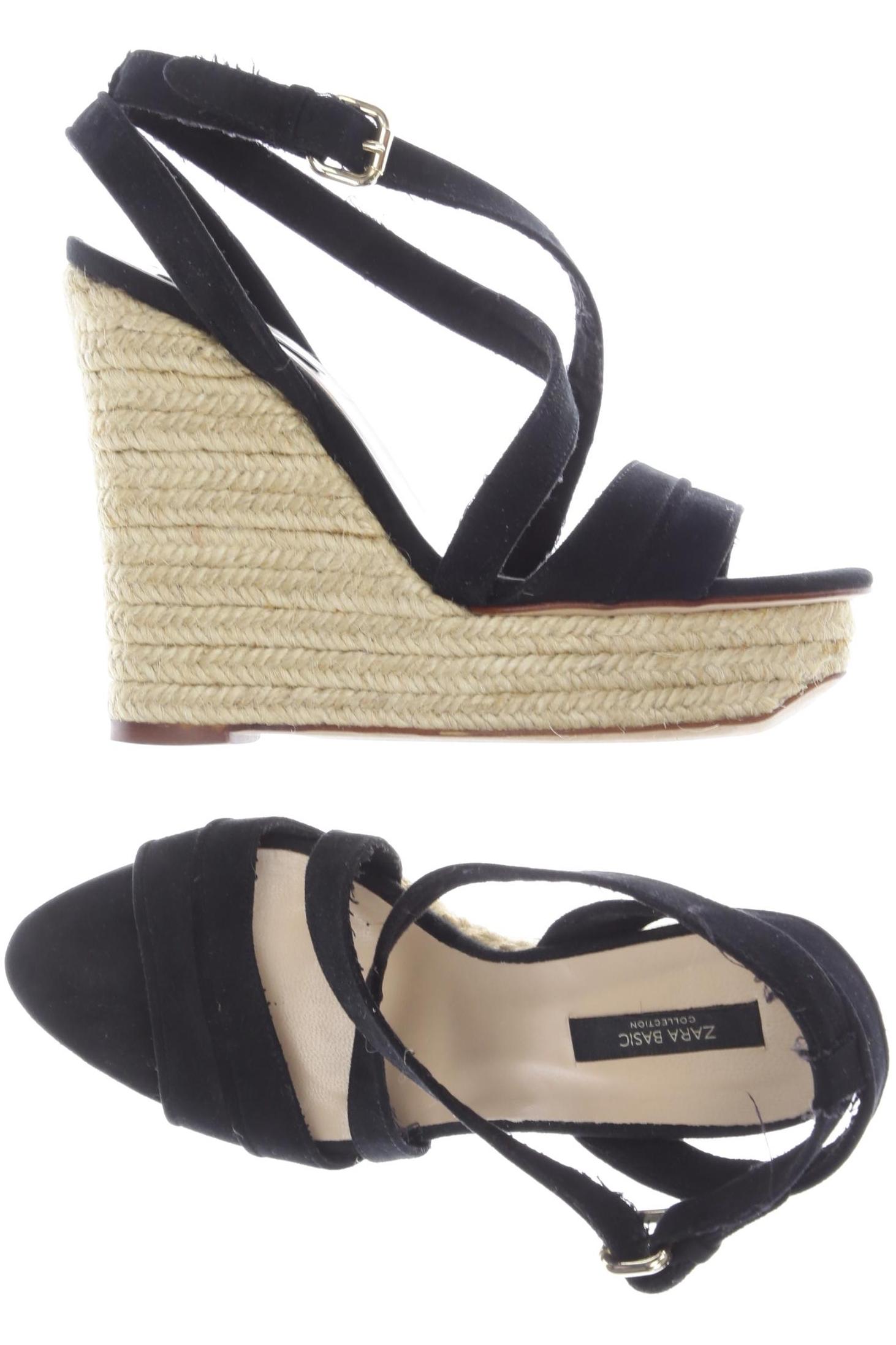 

Zara Damen Sandale, schwarz, Gr. 37