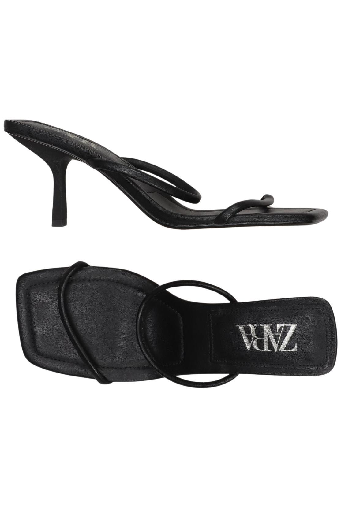 

Zara Damen Sandale, schwarz, Gr. 40