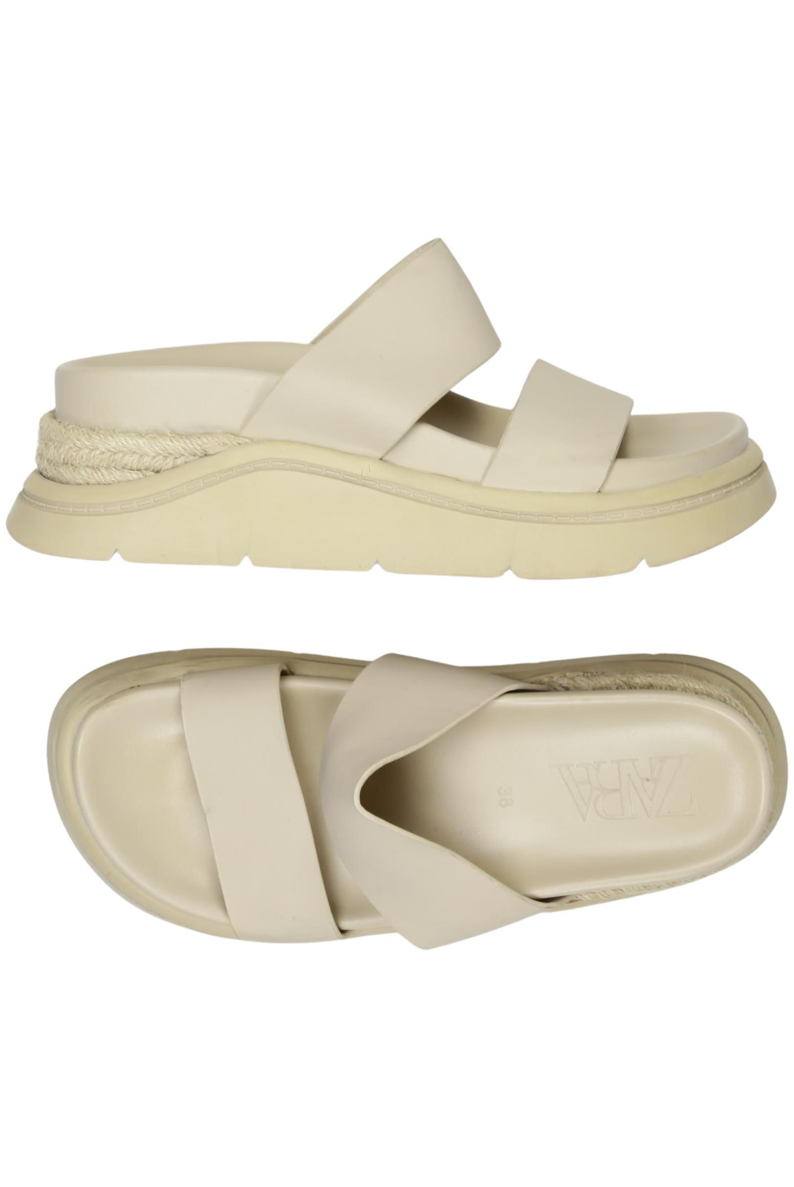 

Zara Damen Sandale, beige, Gr. 38