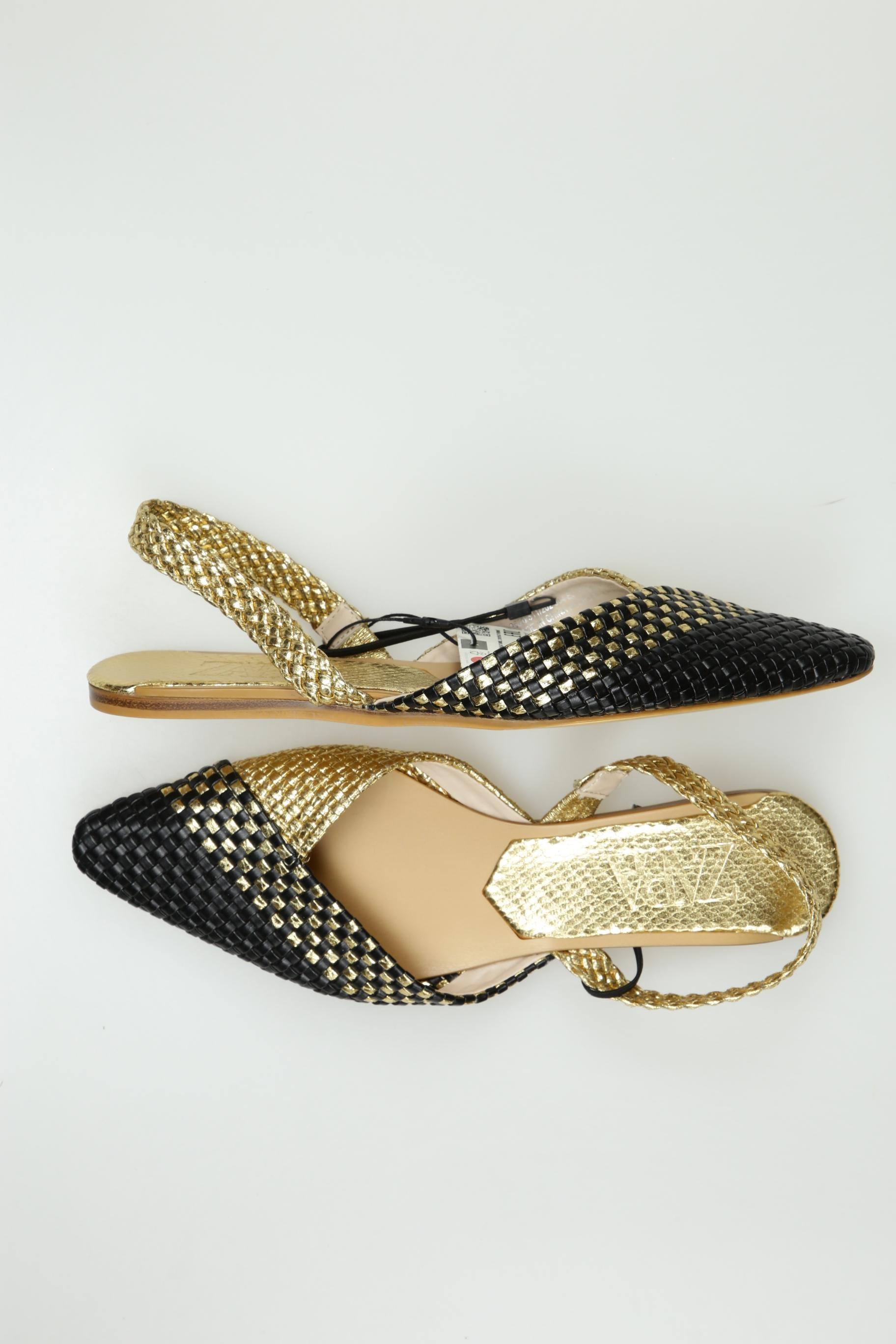 

Zara Damen Sandale, gold, Gr. 37