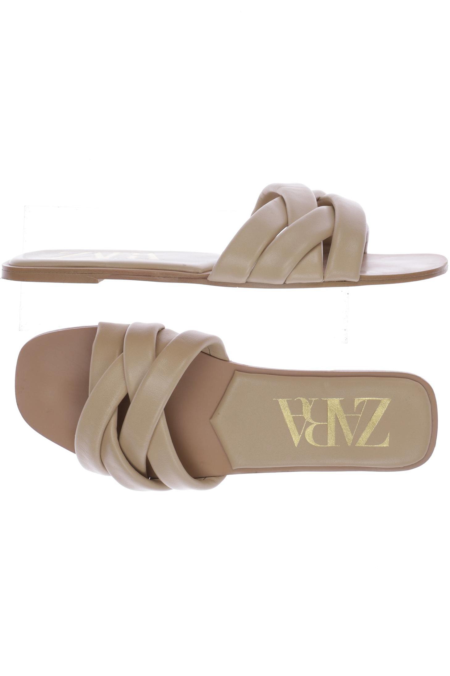 

ZARA Damen Sandale, beige