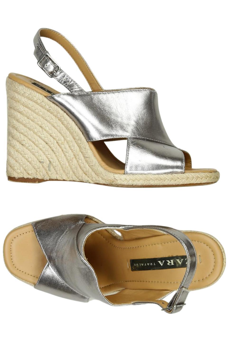 

Zara Damen Sandale, silber, Gr. 39