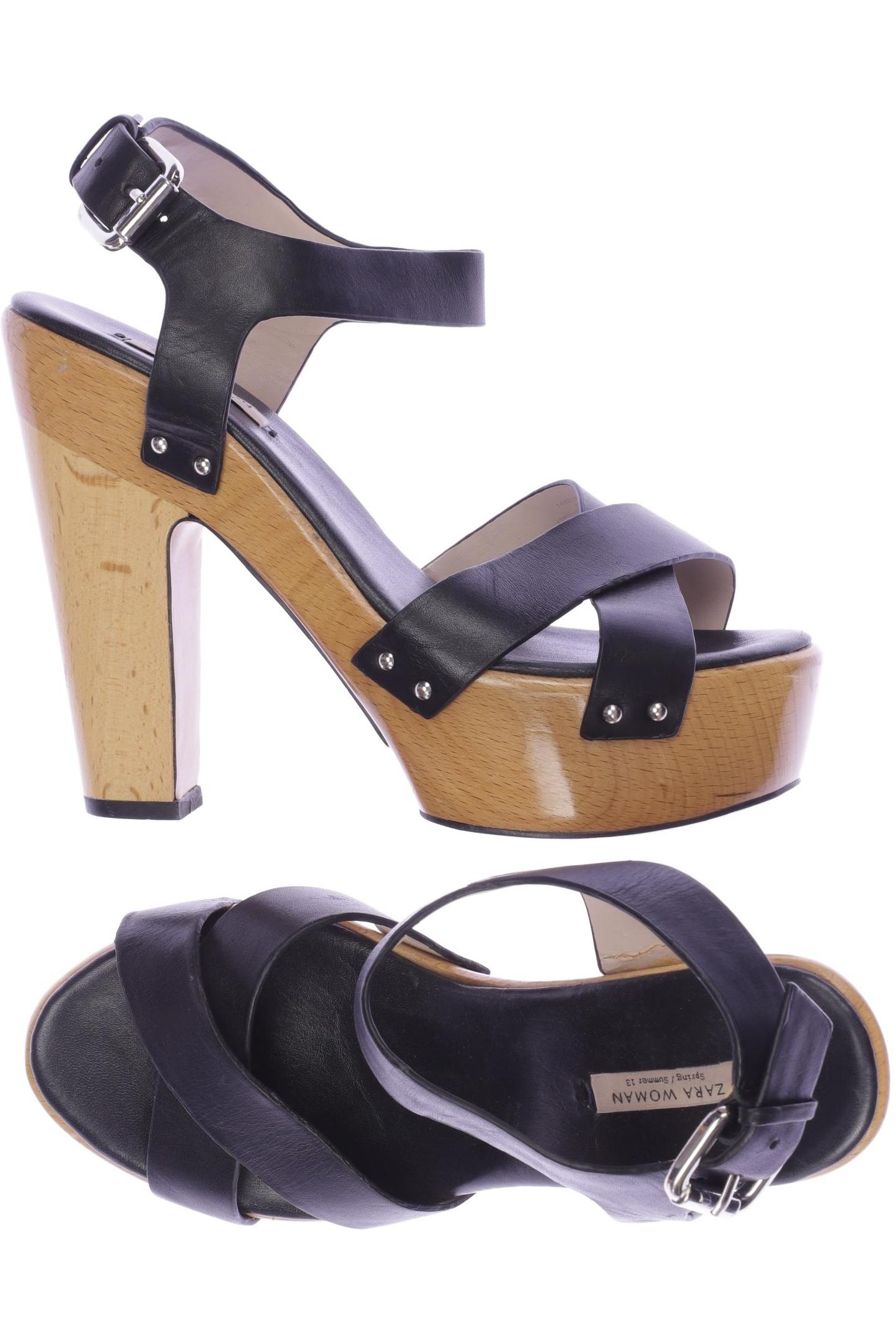 

Zara Damen Sandale, schwarz, Gr. 38