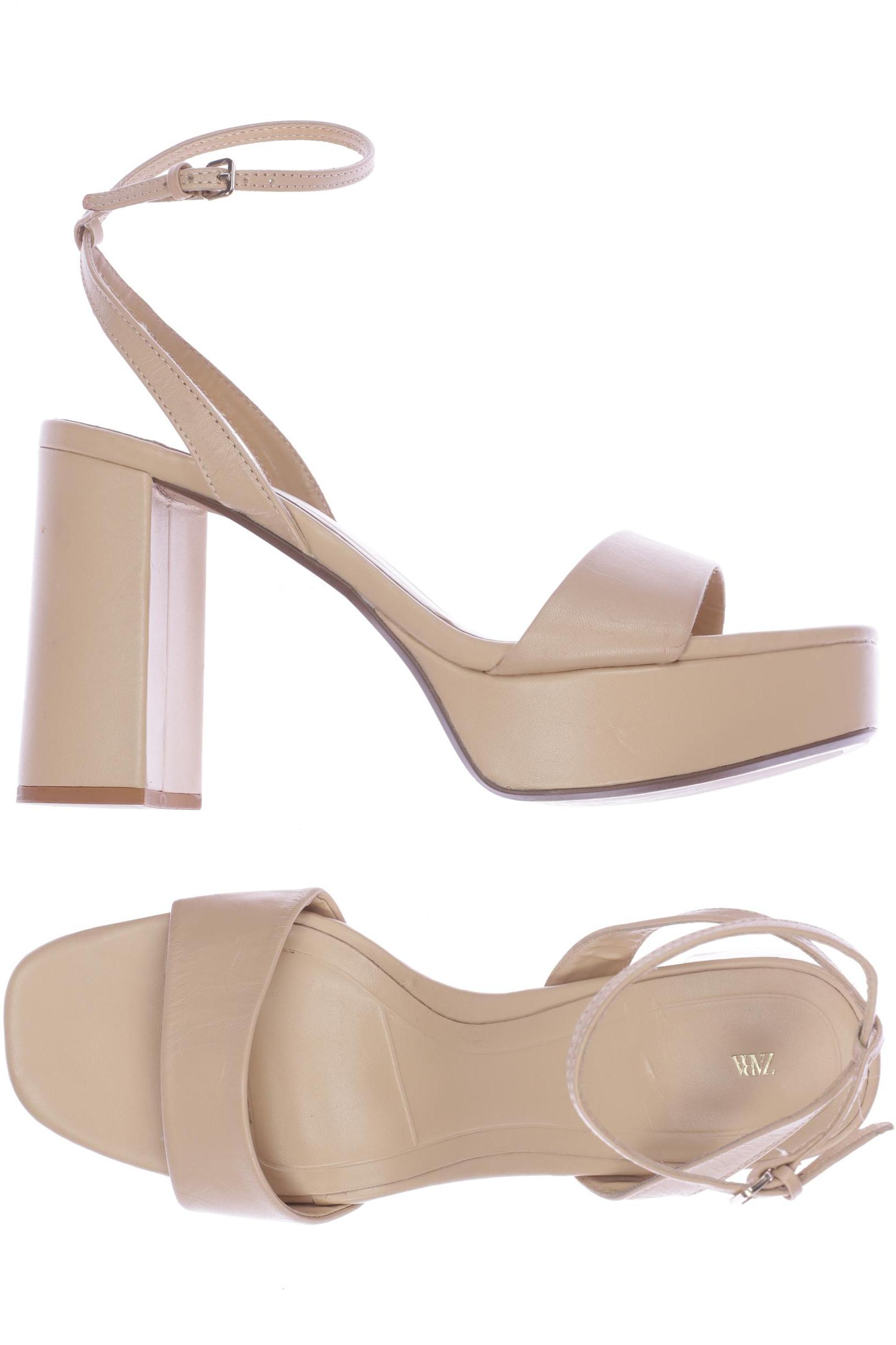 

ZARA Damen Sandale, beige