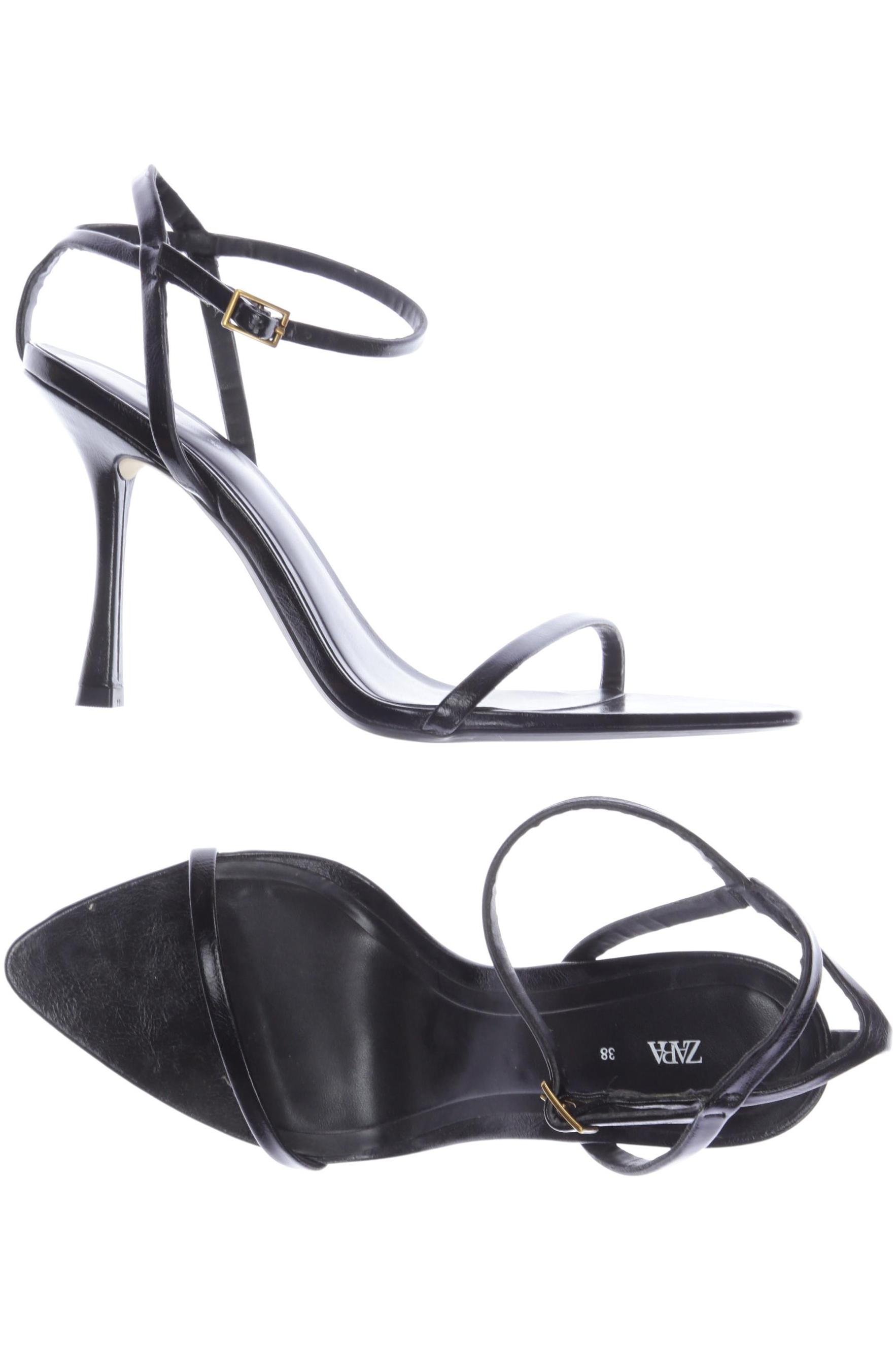 

Zara Damen Sandale, schwarz, Gr. 38