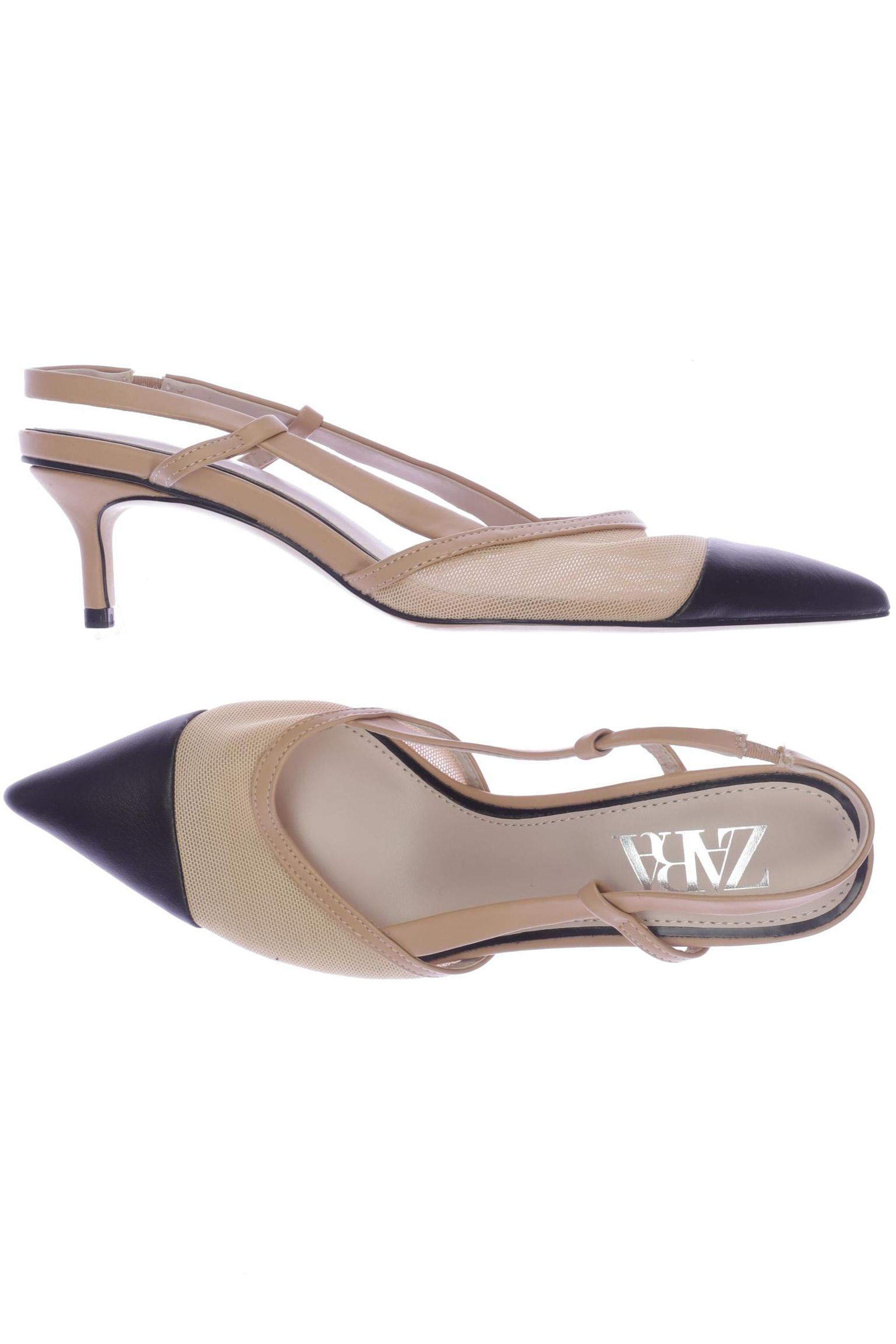 

ZARA Damen Sandale, beige