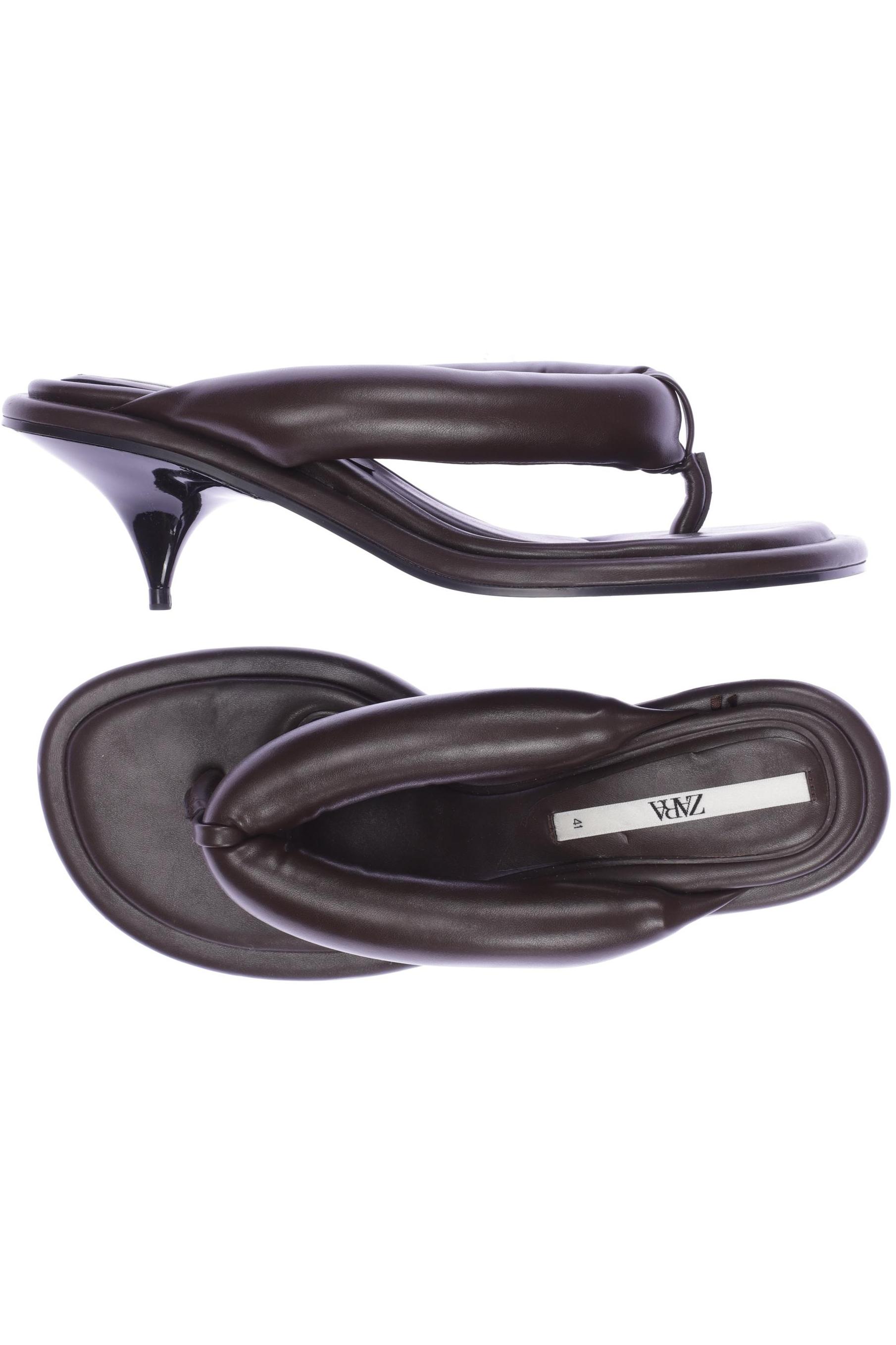 

Zara Damen Sandale, braun, Gr. 41