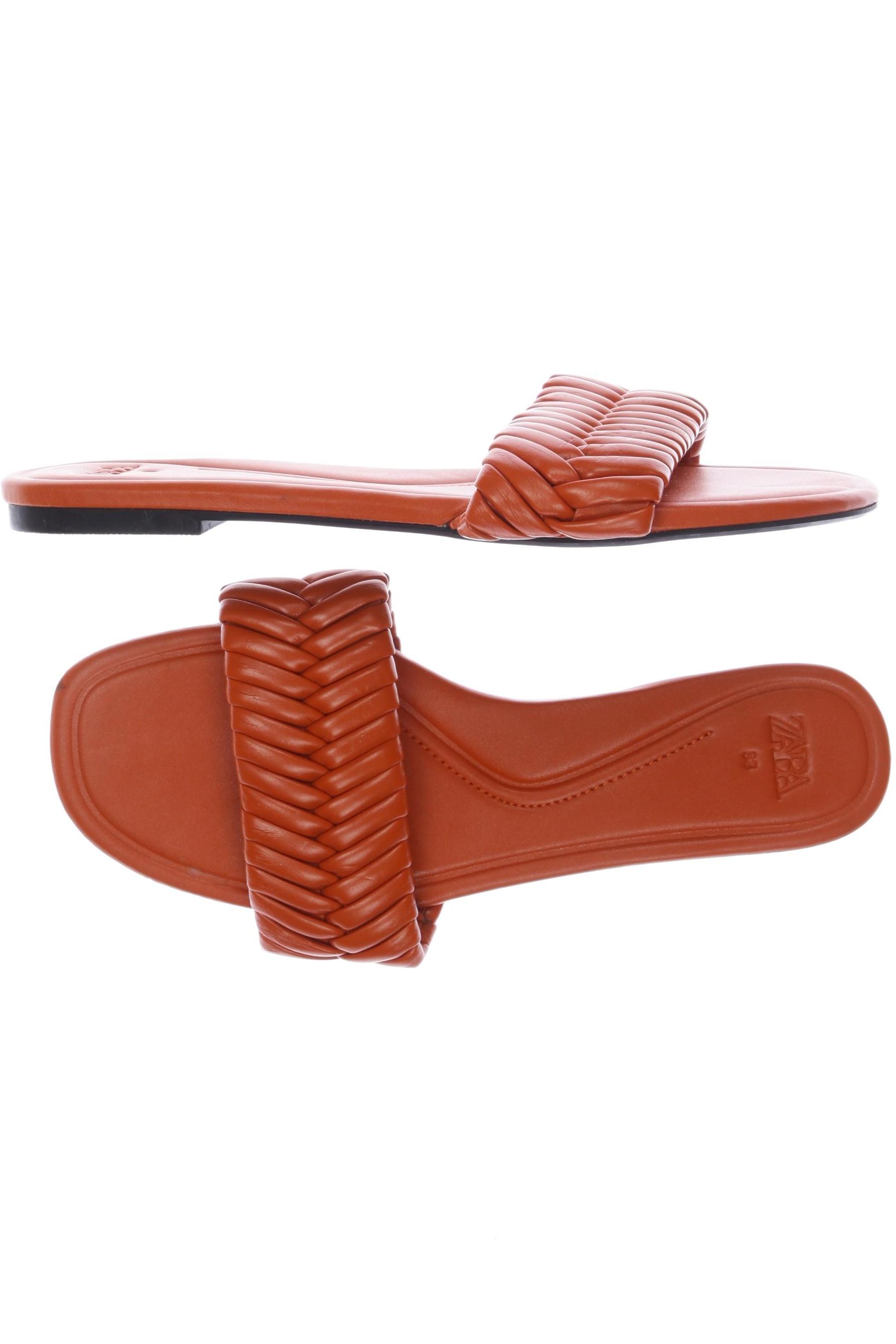 

Zara Damen Sandale, orange, Gr. 38