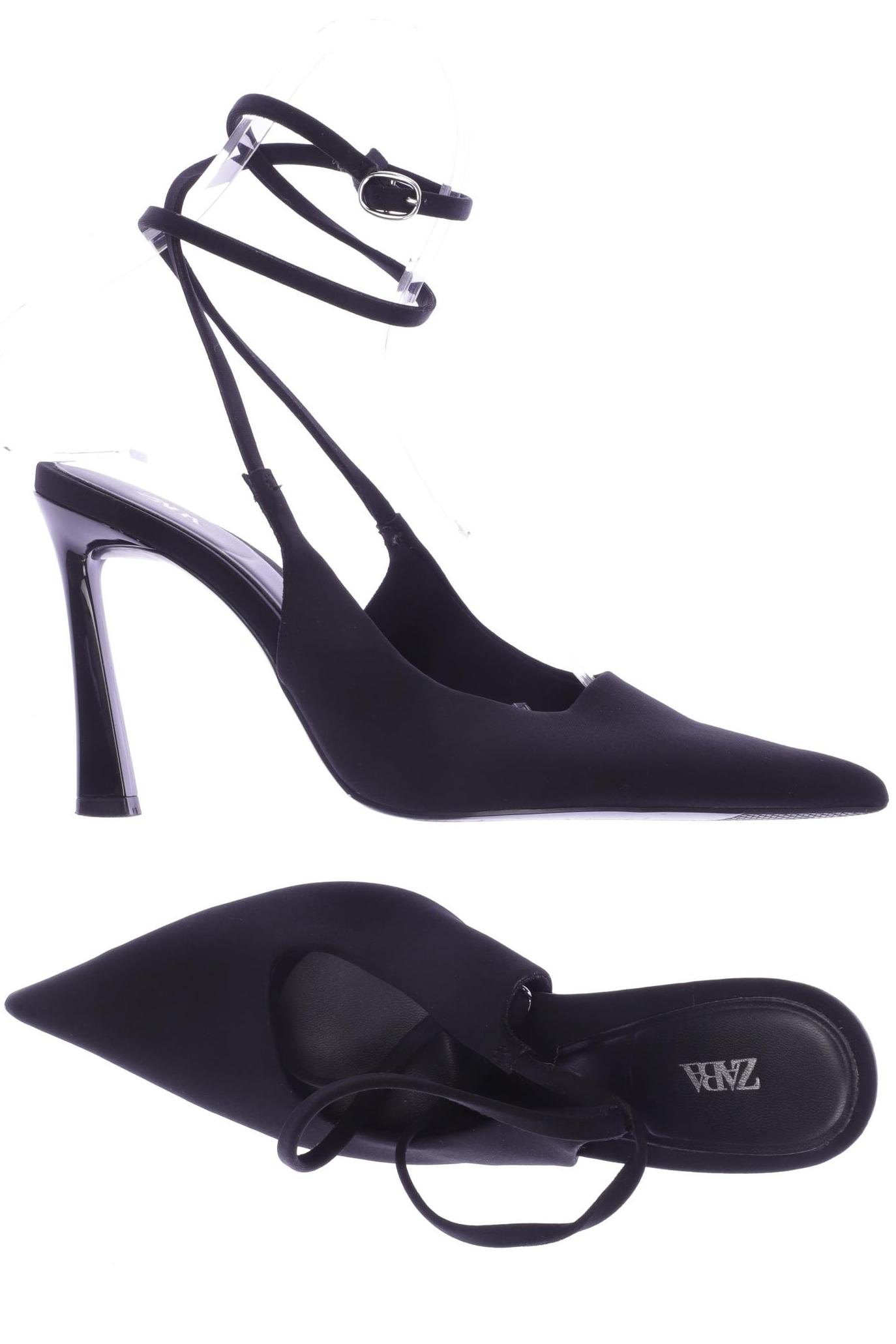 

Zara Damen Sandale, schwarz, Gr. 37