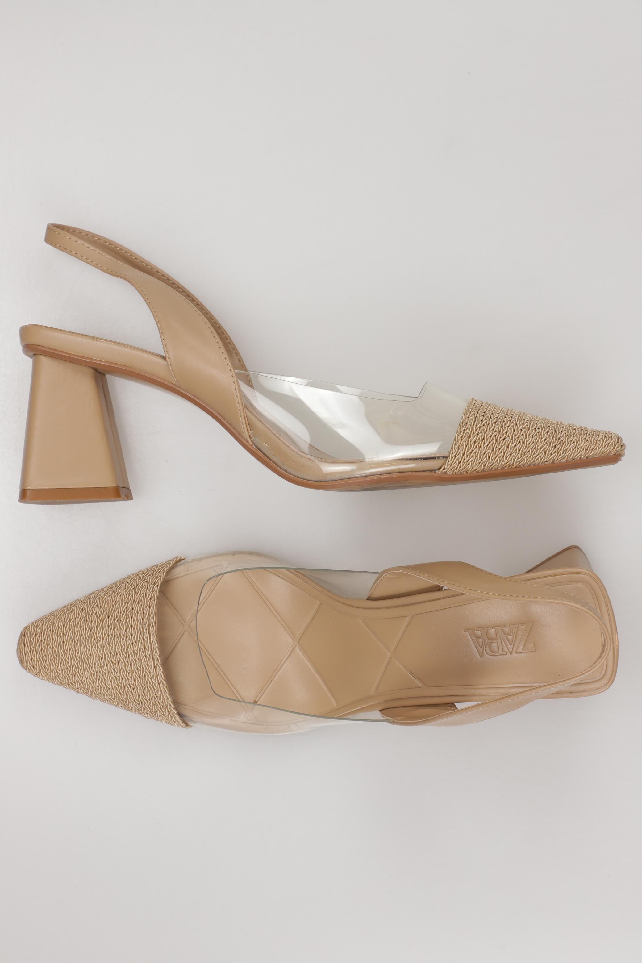 

Zara Damen Sandale, beige, Gr. 38