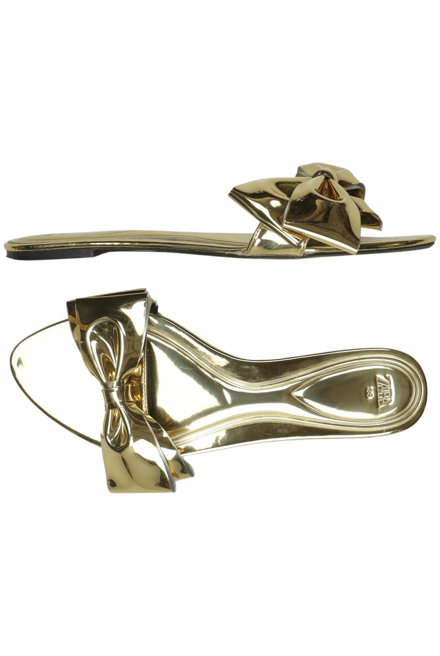 

Zara Damen Sandale, gold, Gr. 38