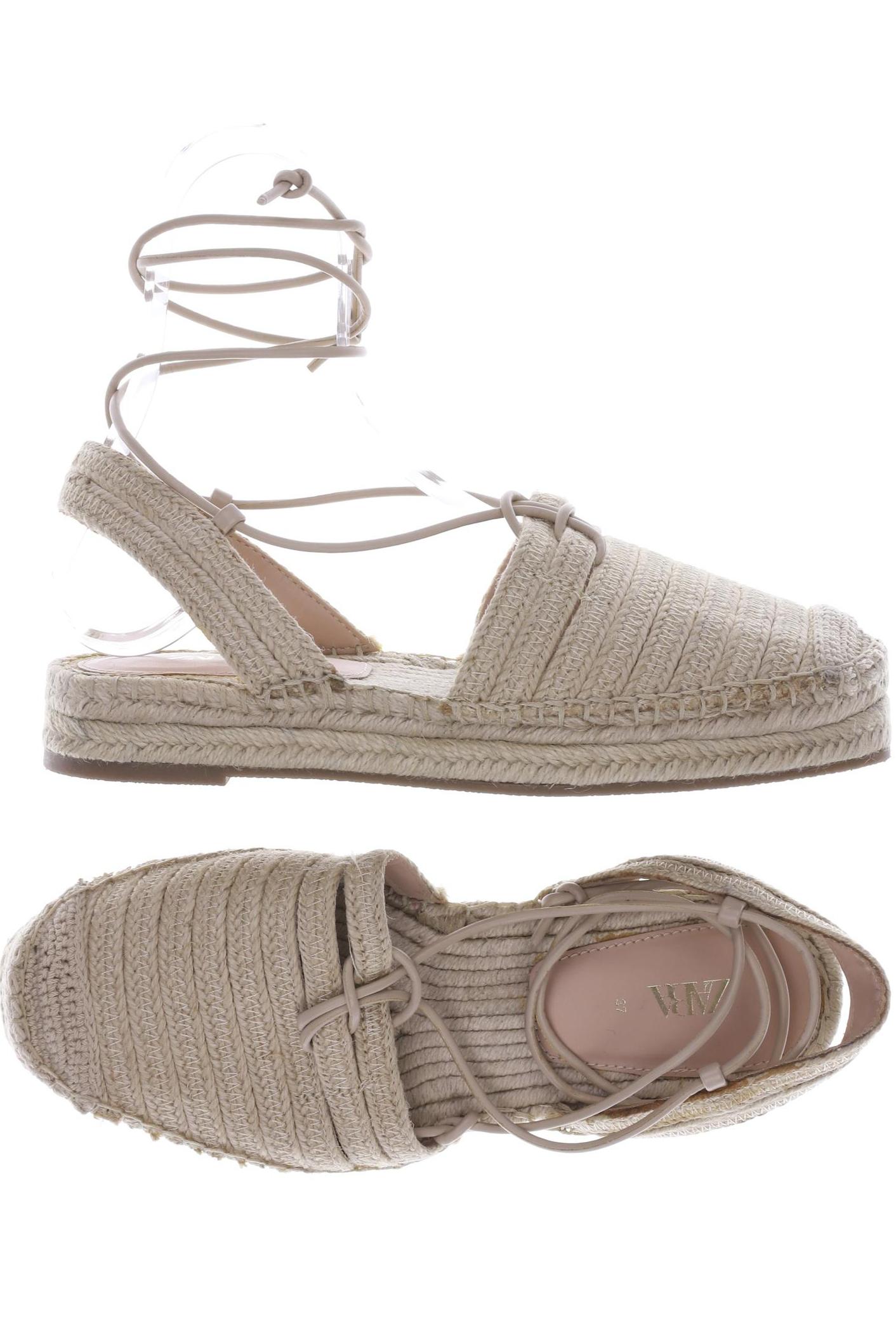 

ZARA Damen Sandale, beige