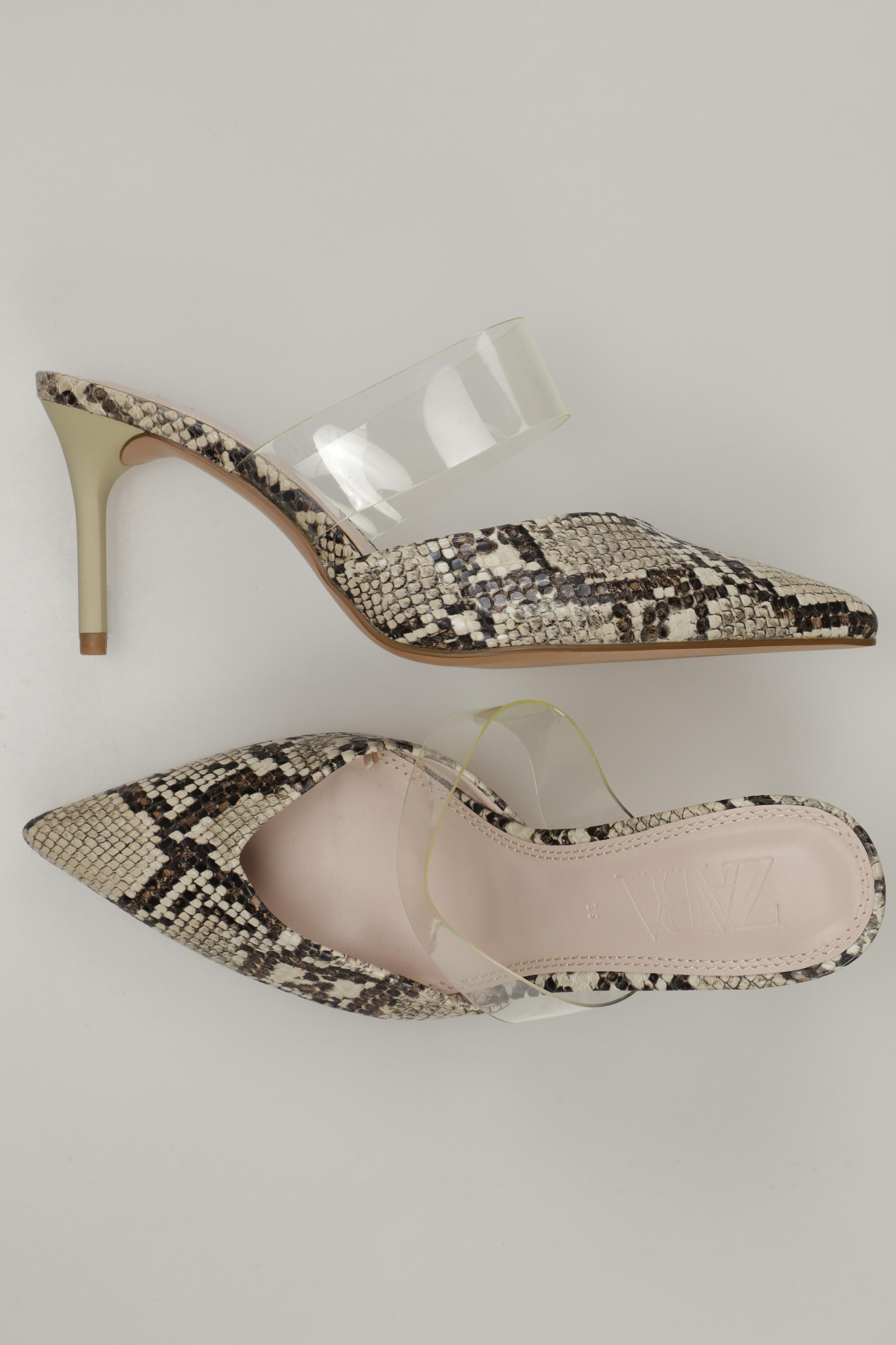 

ZARA Damen Sandale, beige