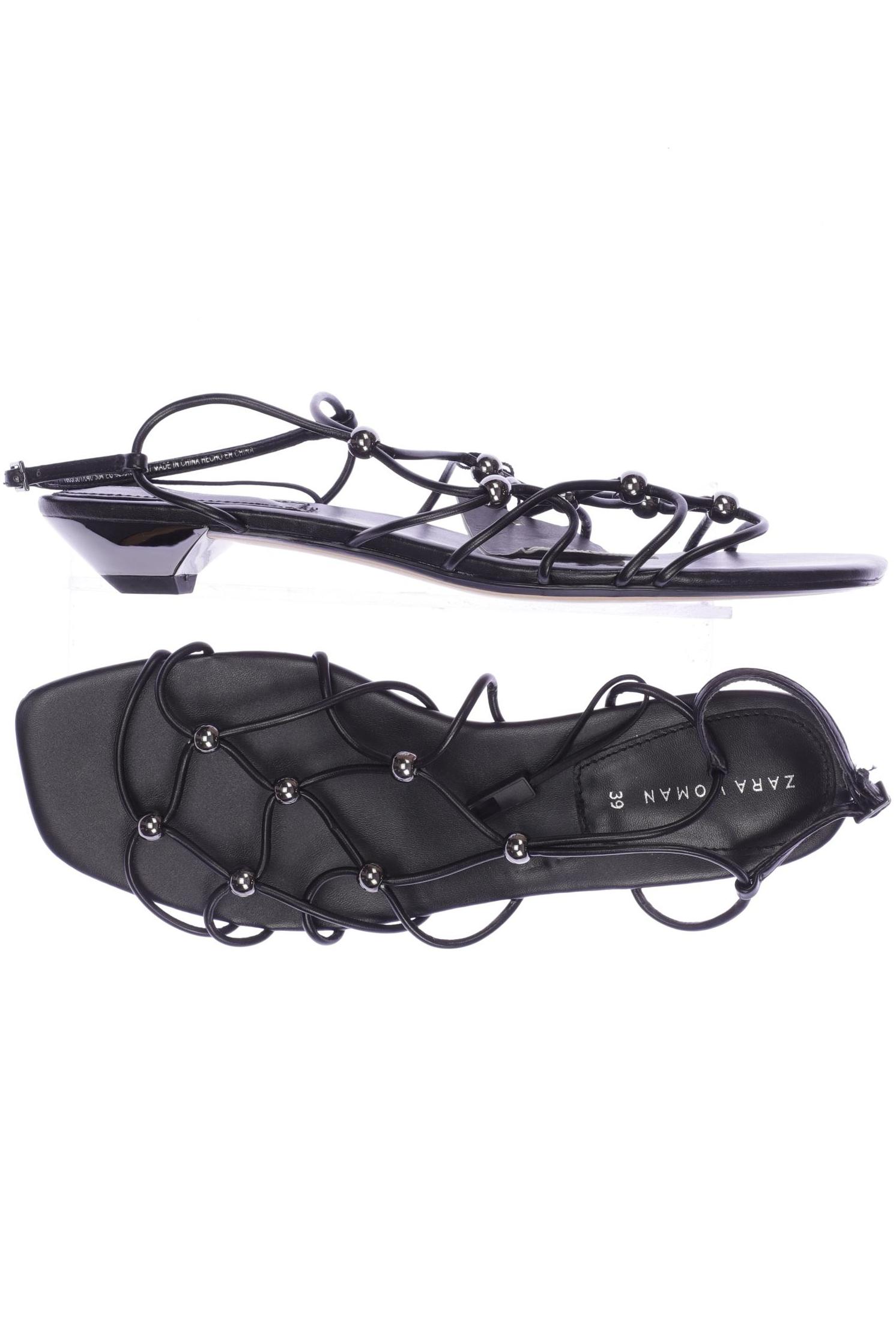 

Zara Damen Sandale, schwarz, Gr. 39