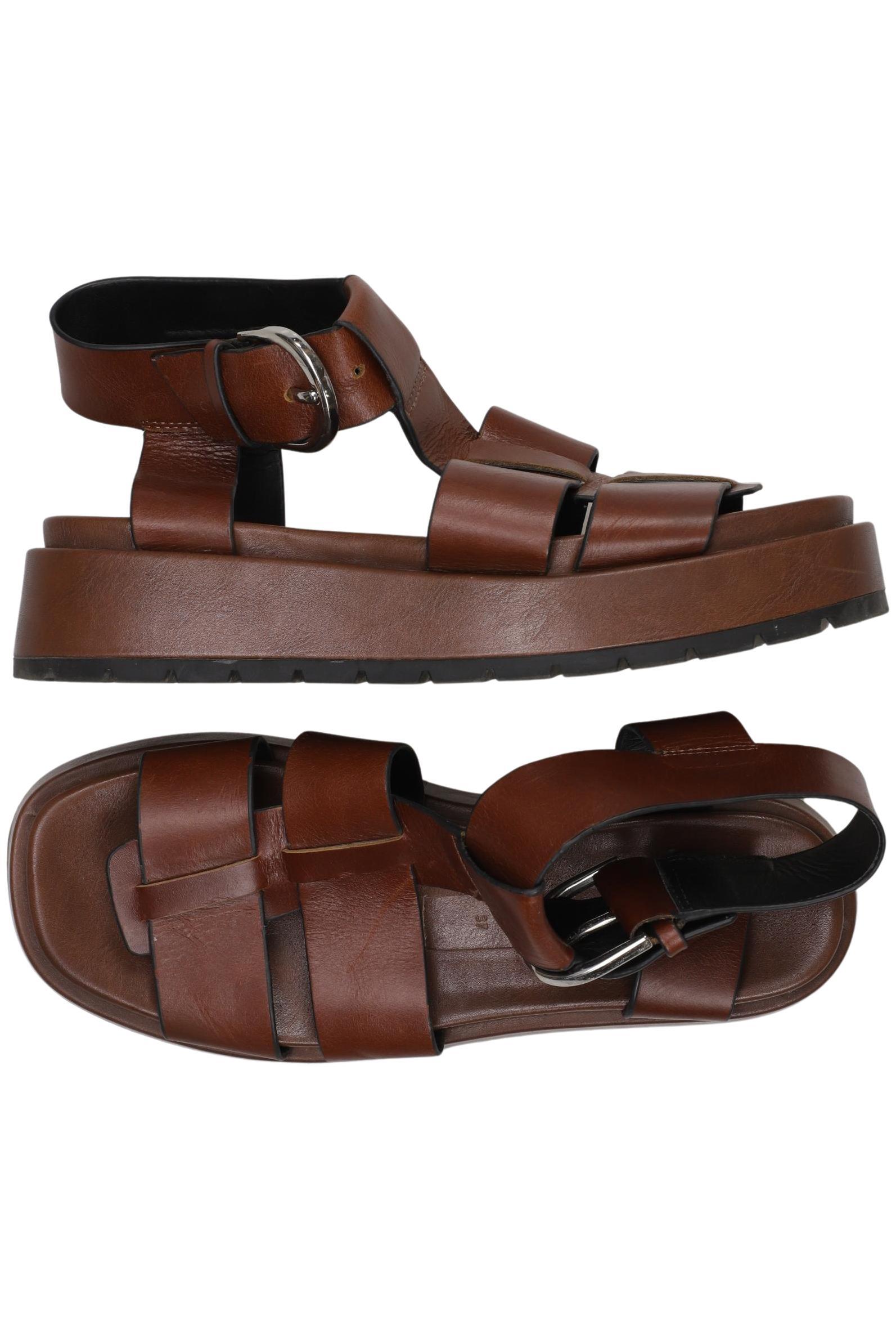 

Zara Damen Sandale, braun, Gr. 37