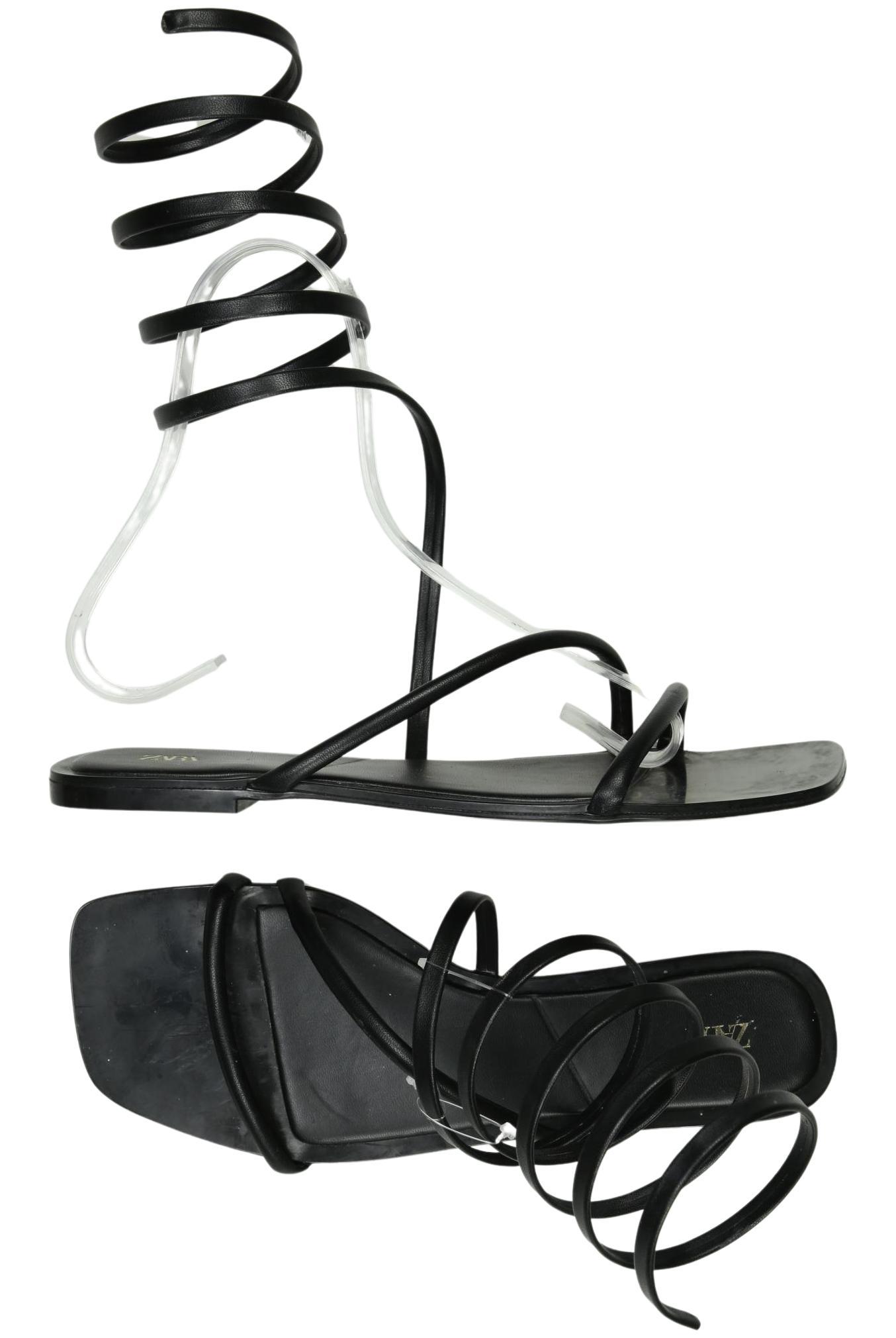 

Zara Damen Sandale, schwarz, Gr. 41