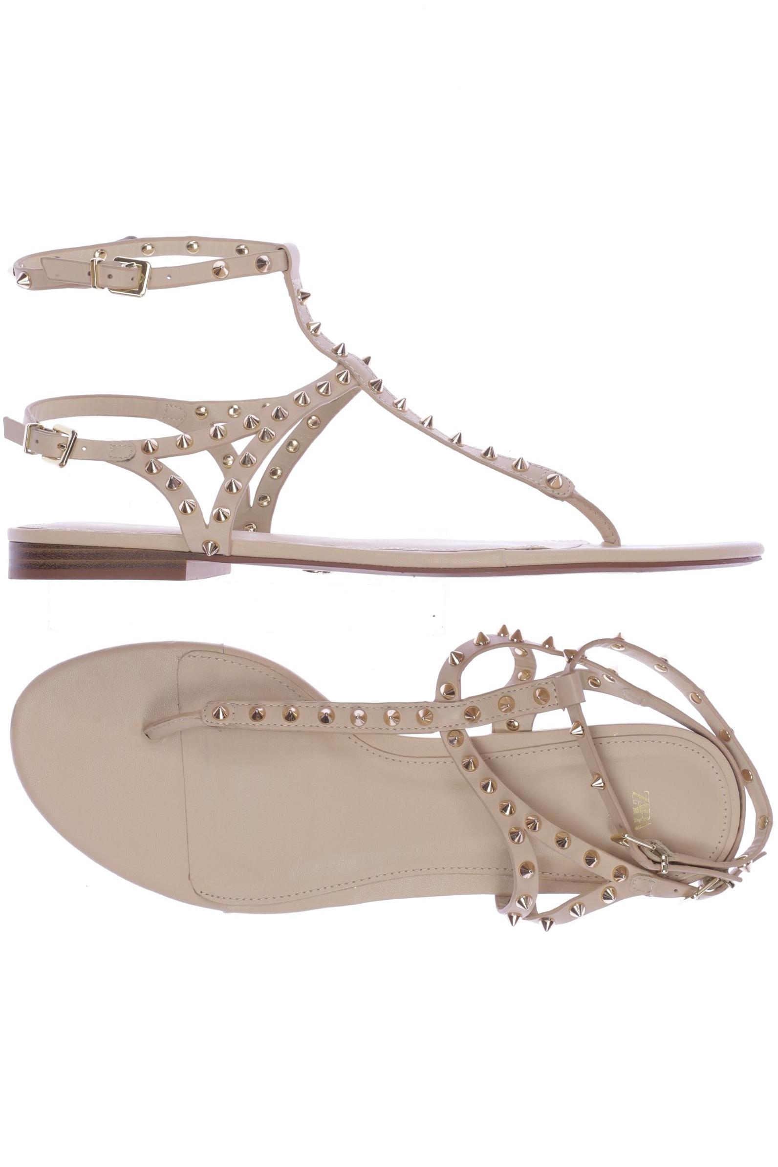 

Zara Damen Sandale, beige, Gr. 40