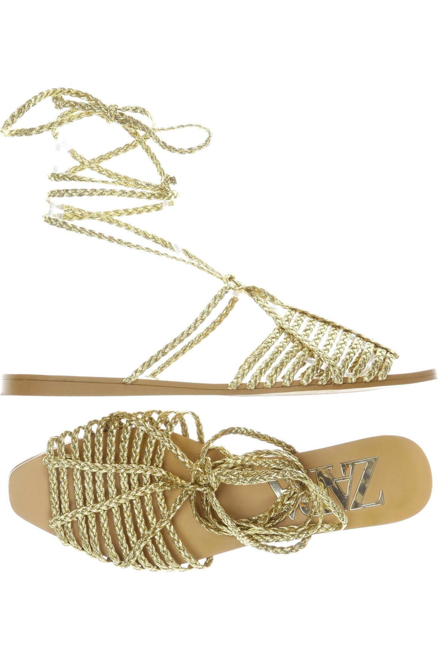 

Zara Damen Sandale, gold, Gr. 37