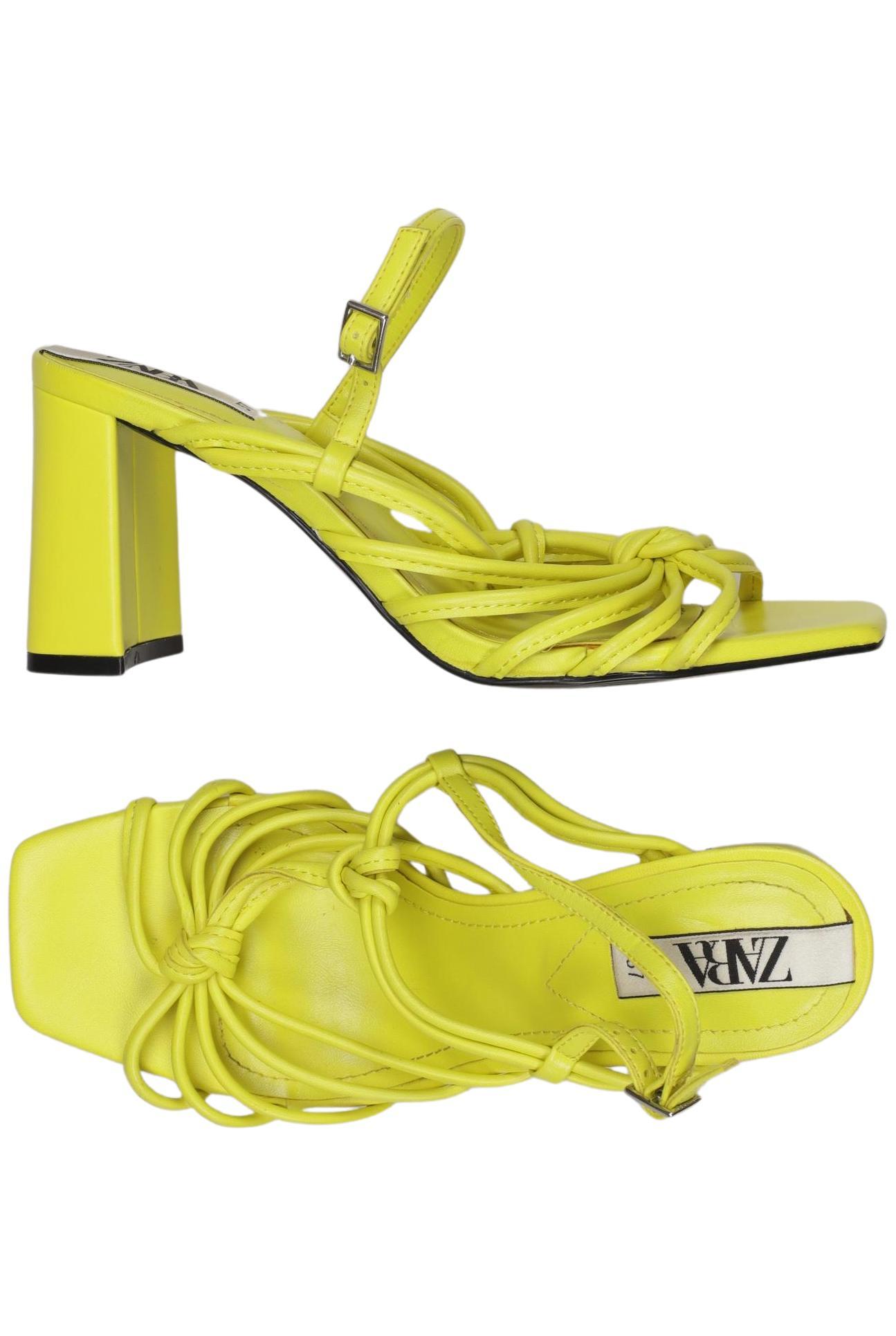 

Zara Damen Sandale, neon, Gr. 37