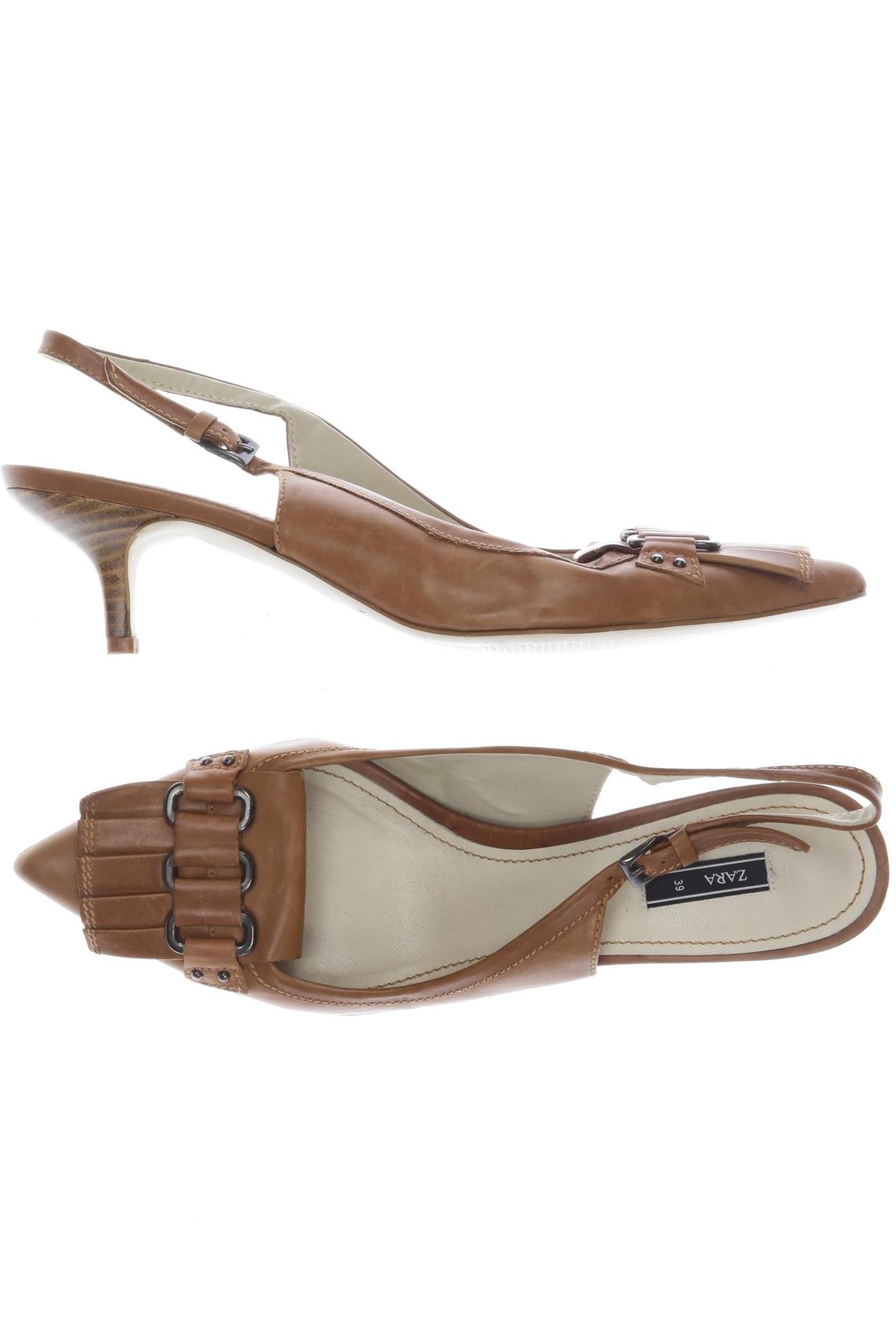 

Zara Damen Sandale, braun, Gr. 39