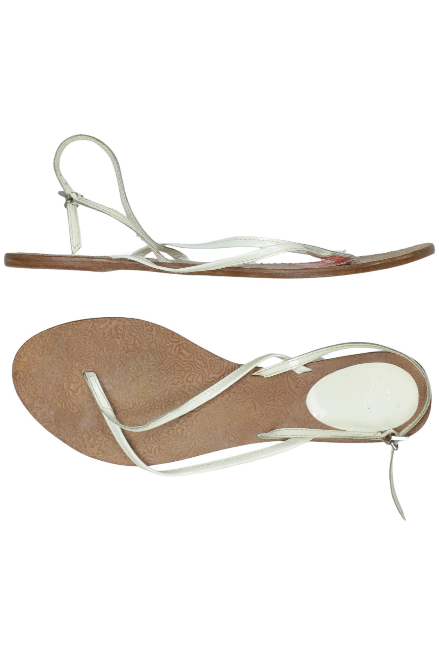 

Zara Damen Sandale, cremeweiß, Gr. 38