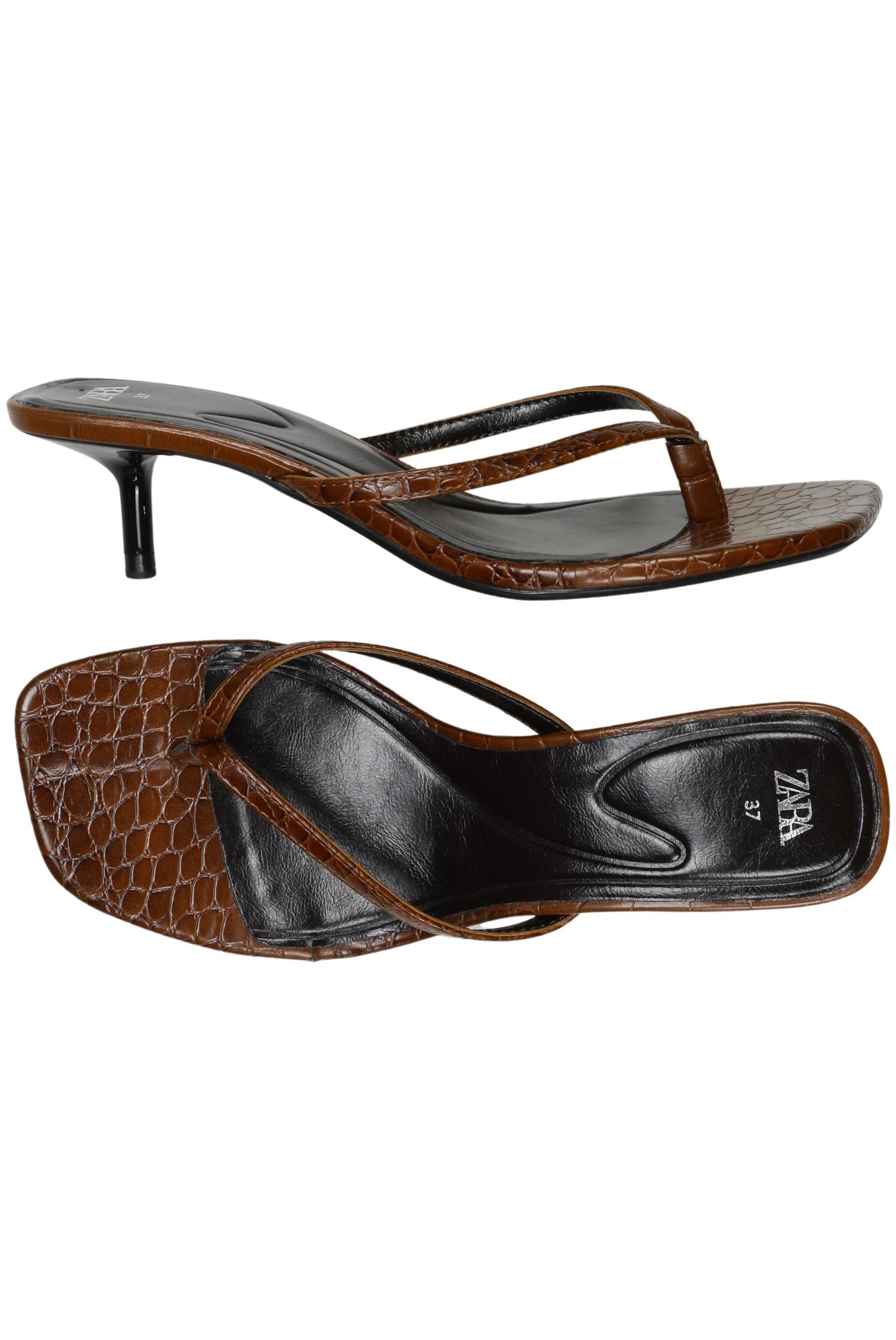 

Zara Damen Sandale, braun, Gr. 37