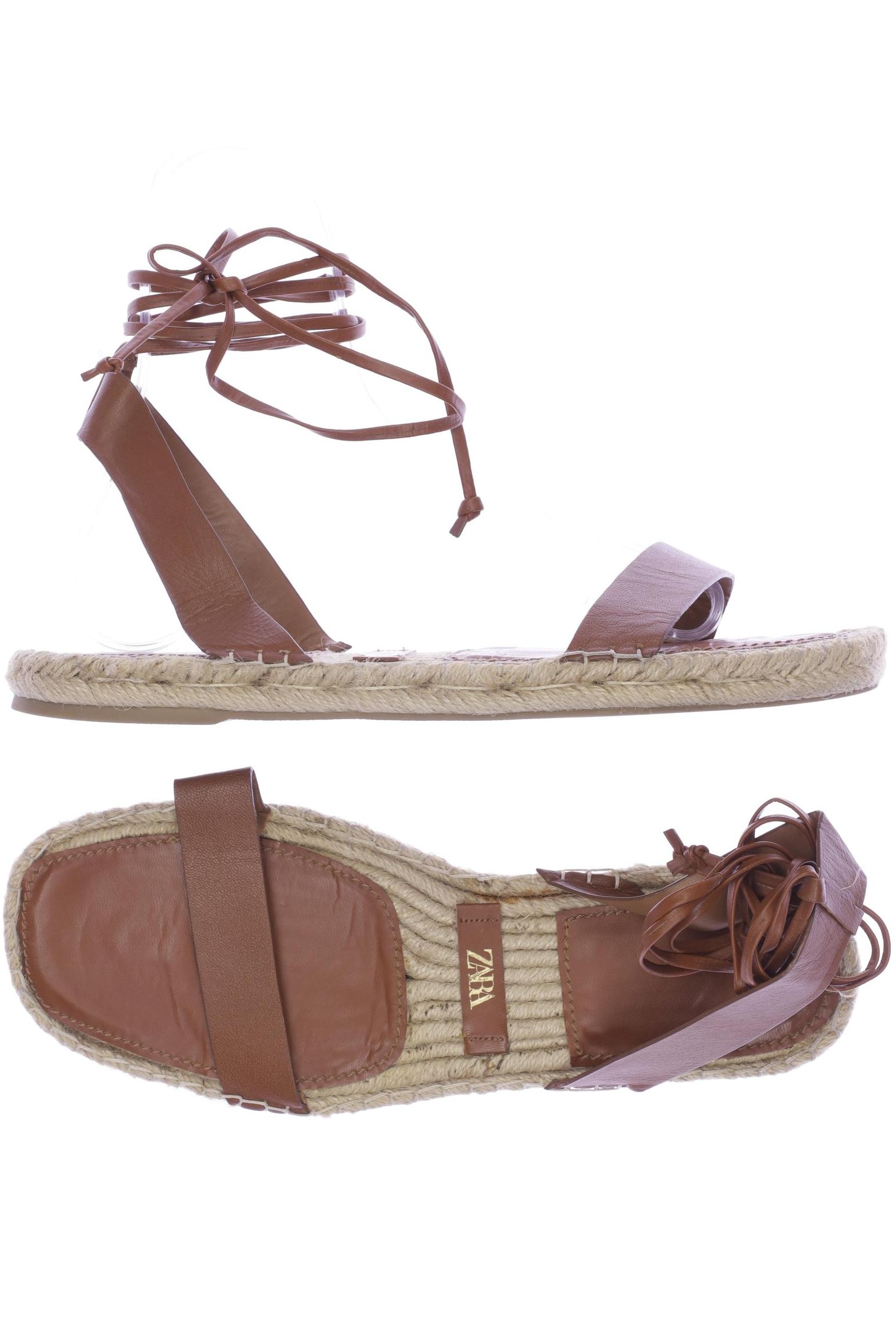

Zara Damen Sandale, braun, Gr. 40