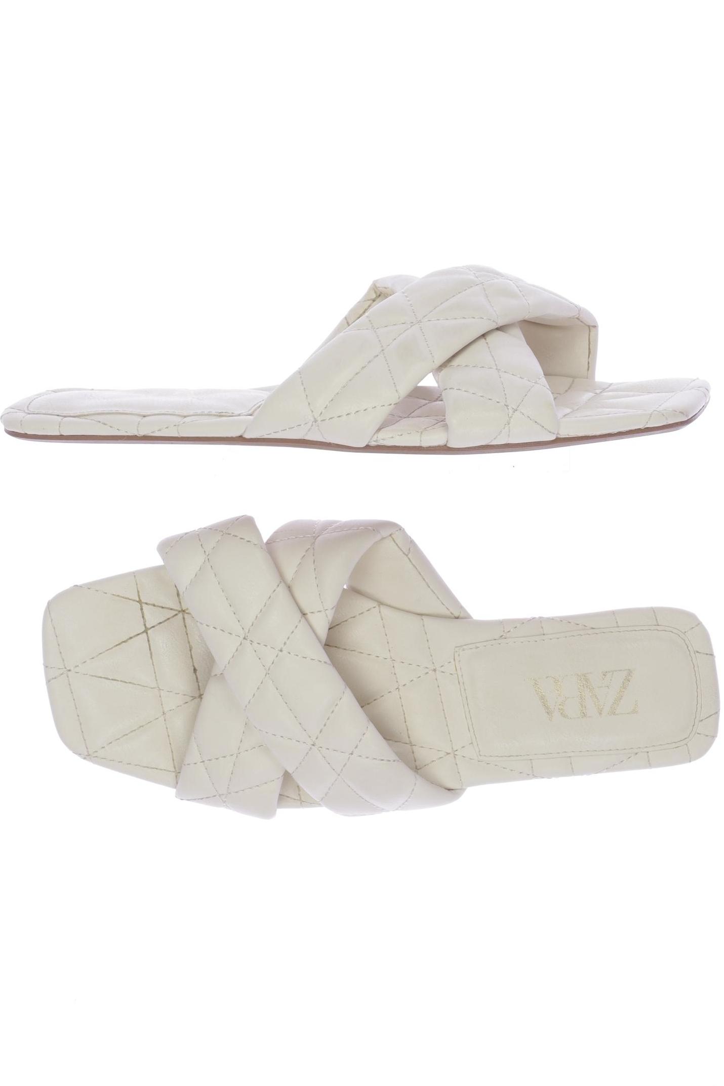 

Zara Damen Sandale, cremeweiß, Gr. 41