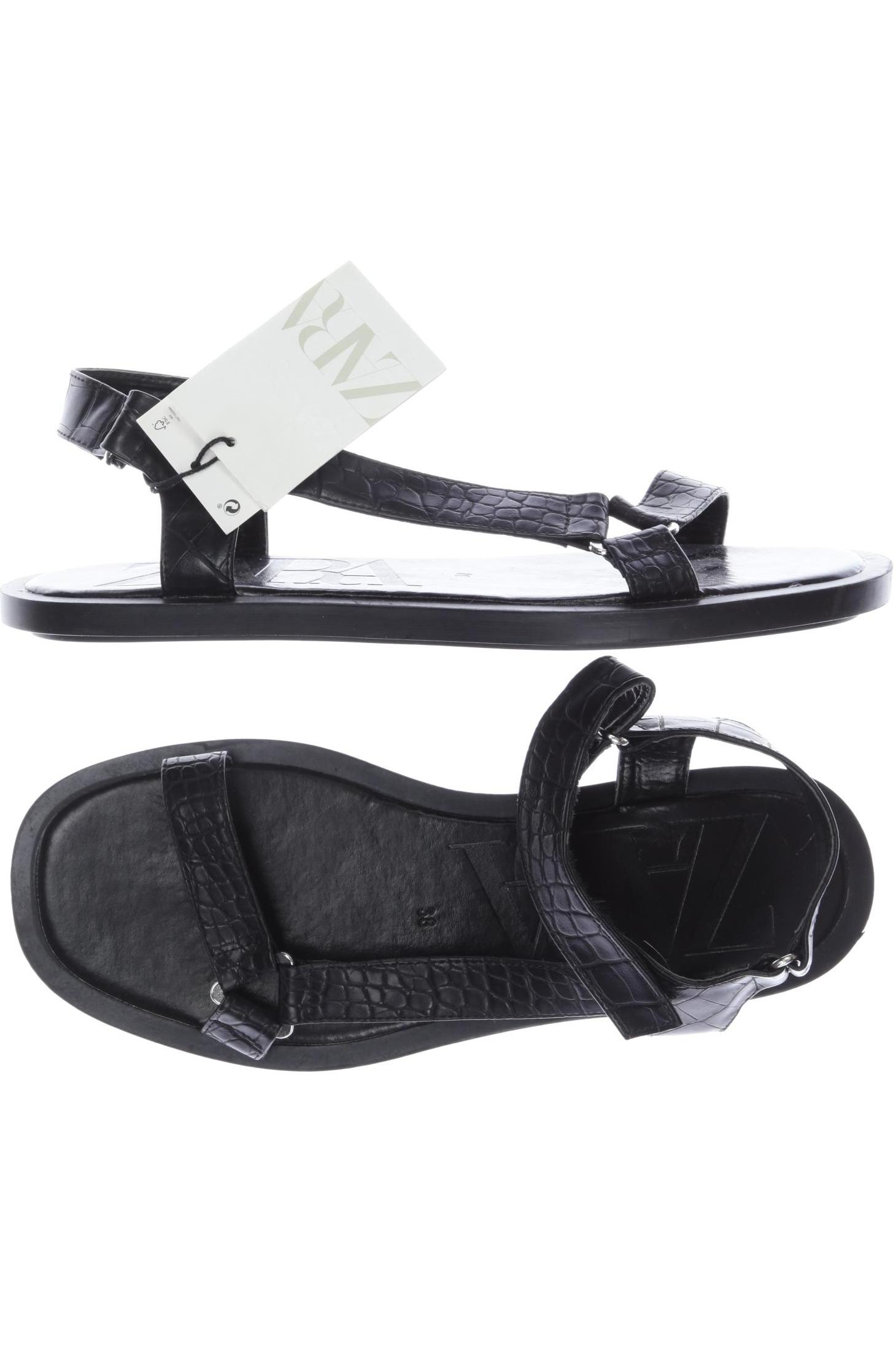

Zara Damen Sandale, schwarz, Gr. 38