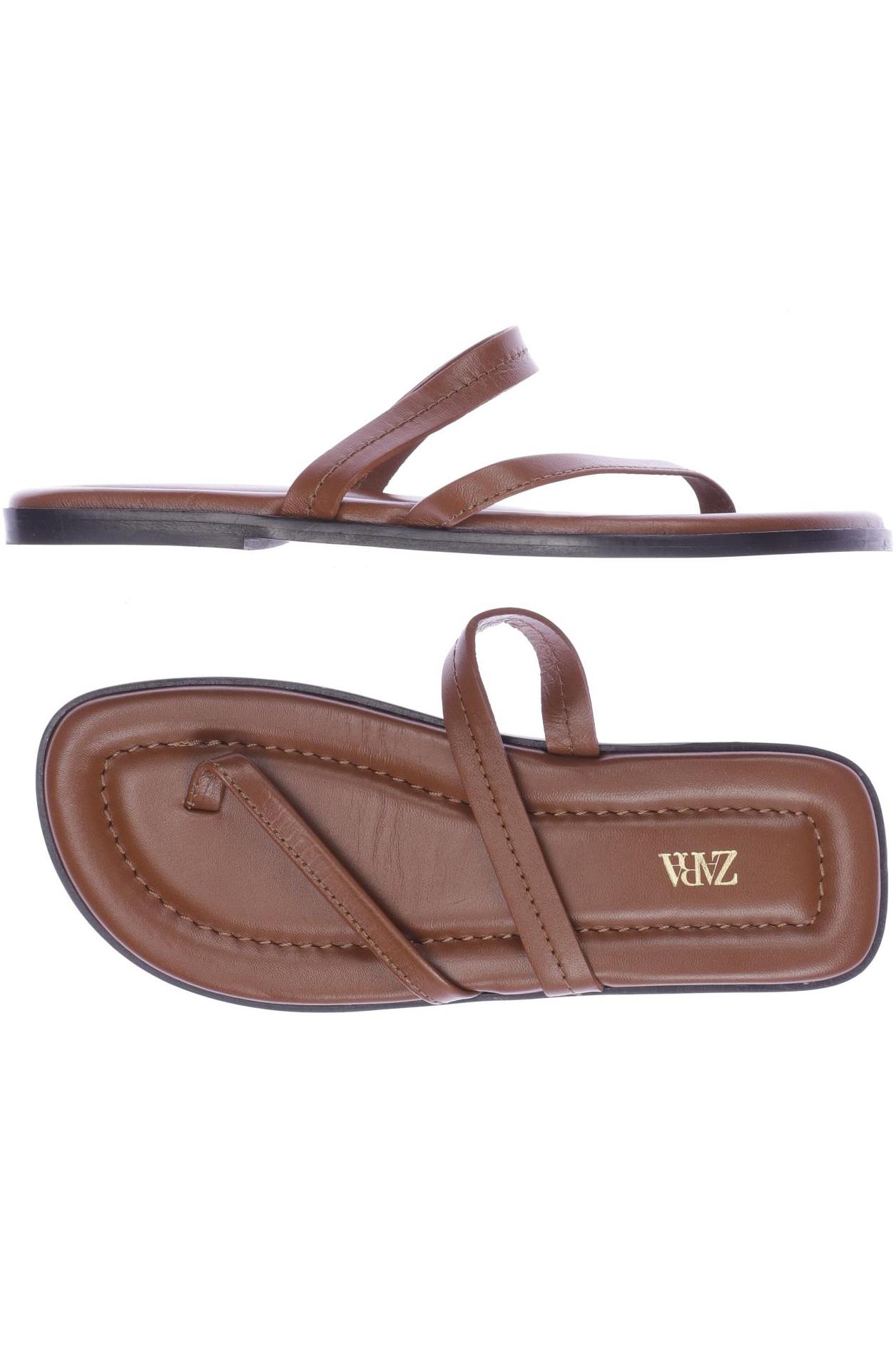 

Zara Damen Sandale, braun, Gr. 36